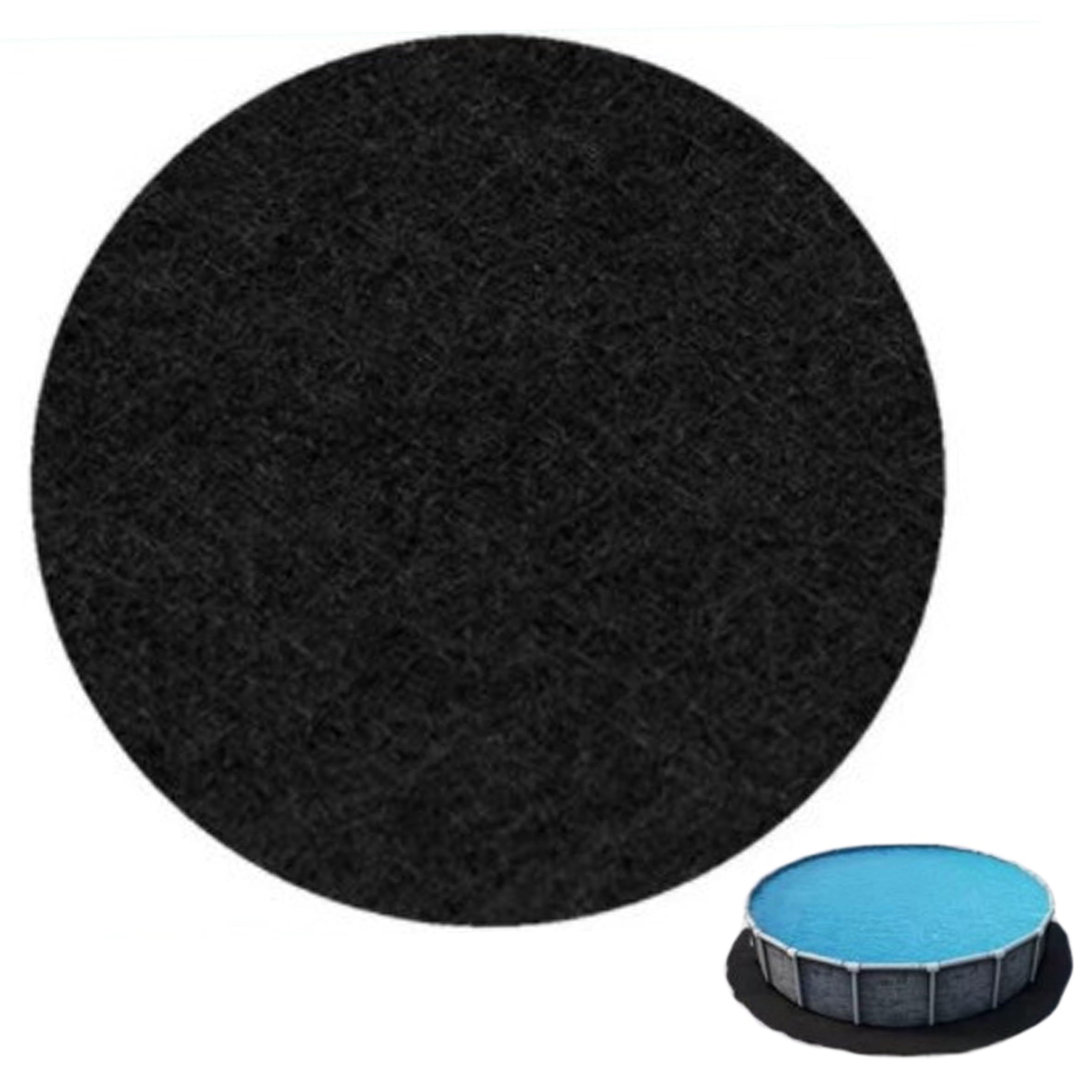 Tapis de piscine anti-perforation et liner rond 3 m