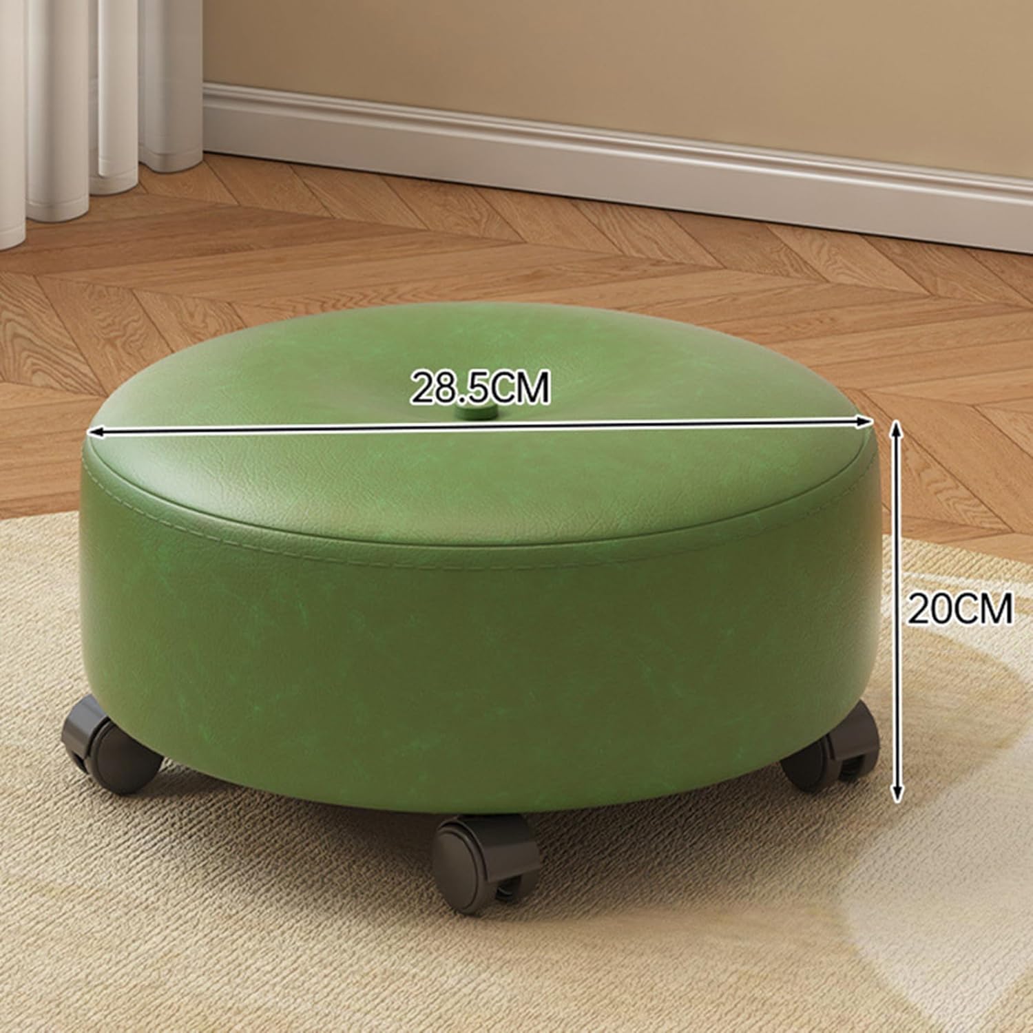 [SDS] ロースツール キャスター付き椅子 回転スツール イス 丸椅子 28.5*20 低い 低床椅子 人間工学 おしゃれ 耐久