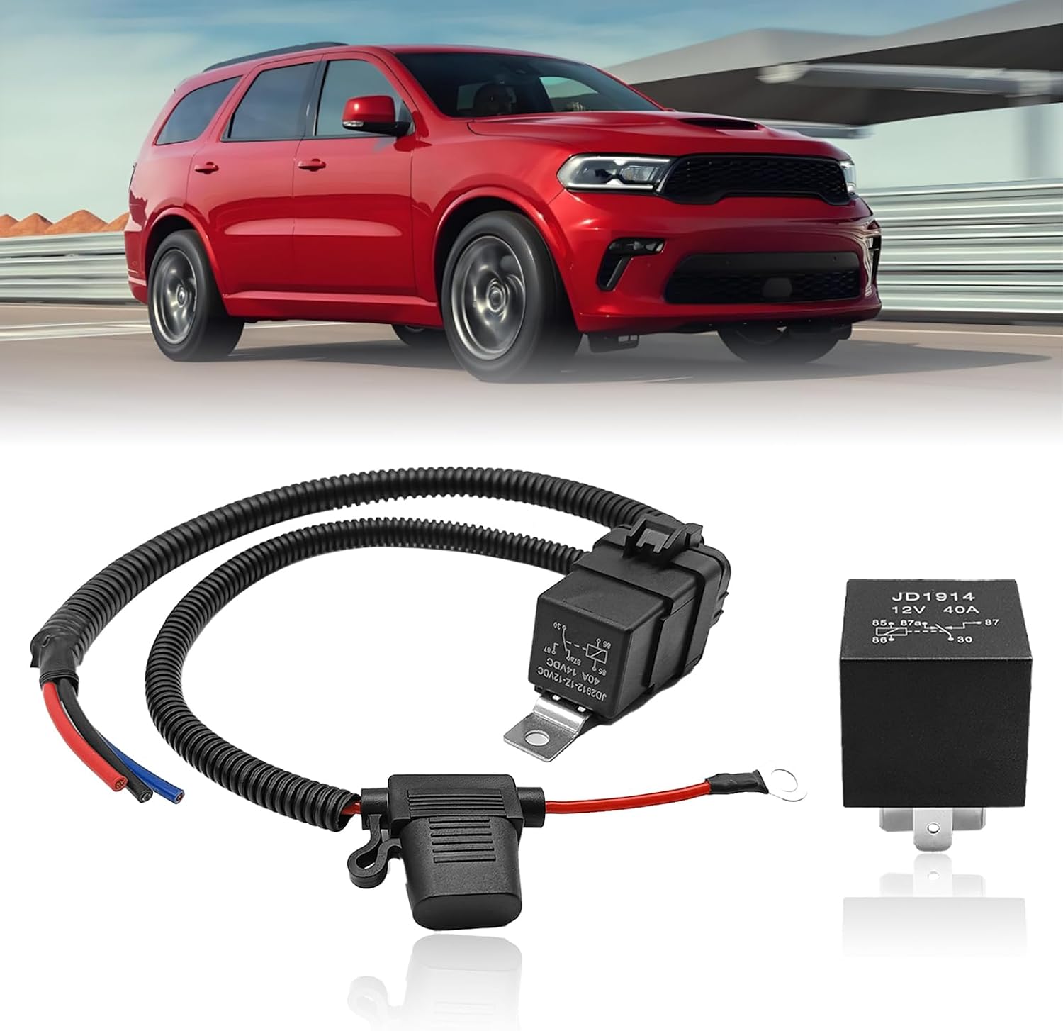 Fuel Pump Relay Wiring Kit Replace# 68269523AD Compatible with JP Grand Cherokee, Dodge Grand Caravan/Durango, Chrysler Town Country, Ram 1500