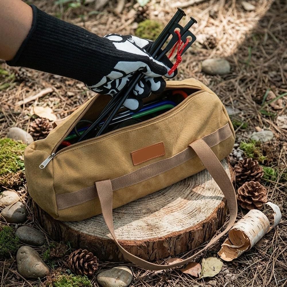 Bolsa Multiusos para lona Impermeable para Electricistas Bolsa(Large Black)