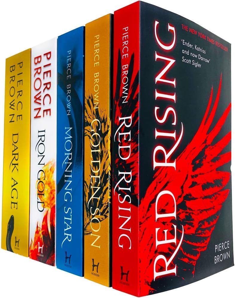 Red Rising Series Collection 5 Books Set Bundle By Pierce Brown (Red Rising, Golden Son, Morning Star, Iron Gold, Dark Age)