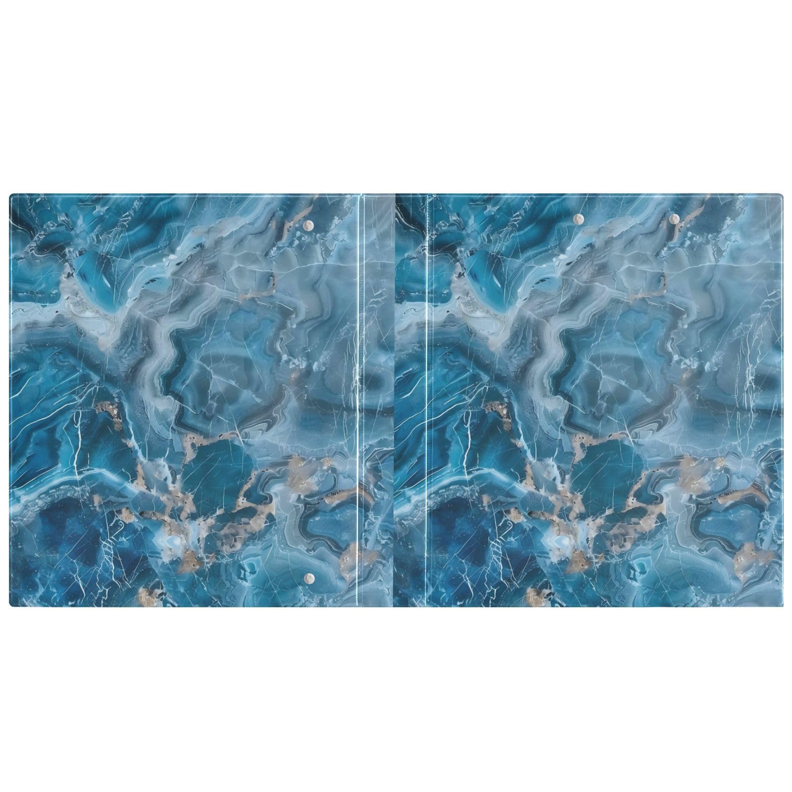 Raccoglitori con anelli a D da 3,8 cm, con copertina tascabile, confezione da 2 raccoglitori da ufficio, 200 fogli