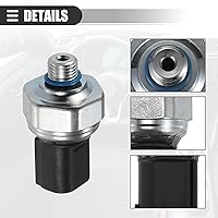 Vista 6 de Motoforti Válvula transductora de presión A/C, interruptor del sensor de presión, para BMW 128i 2008-2013, metal, negro