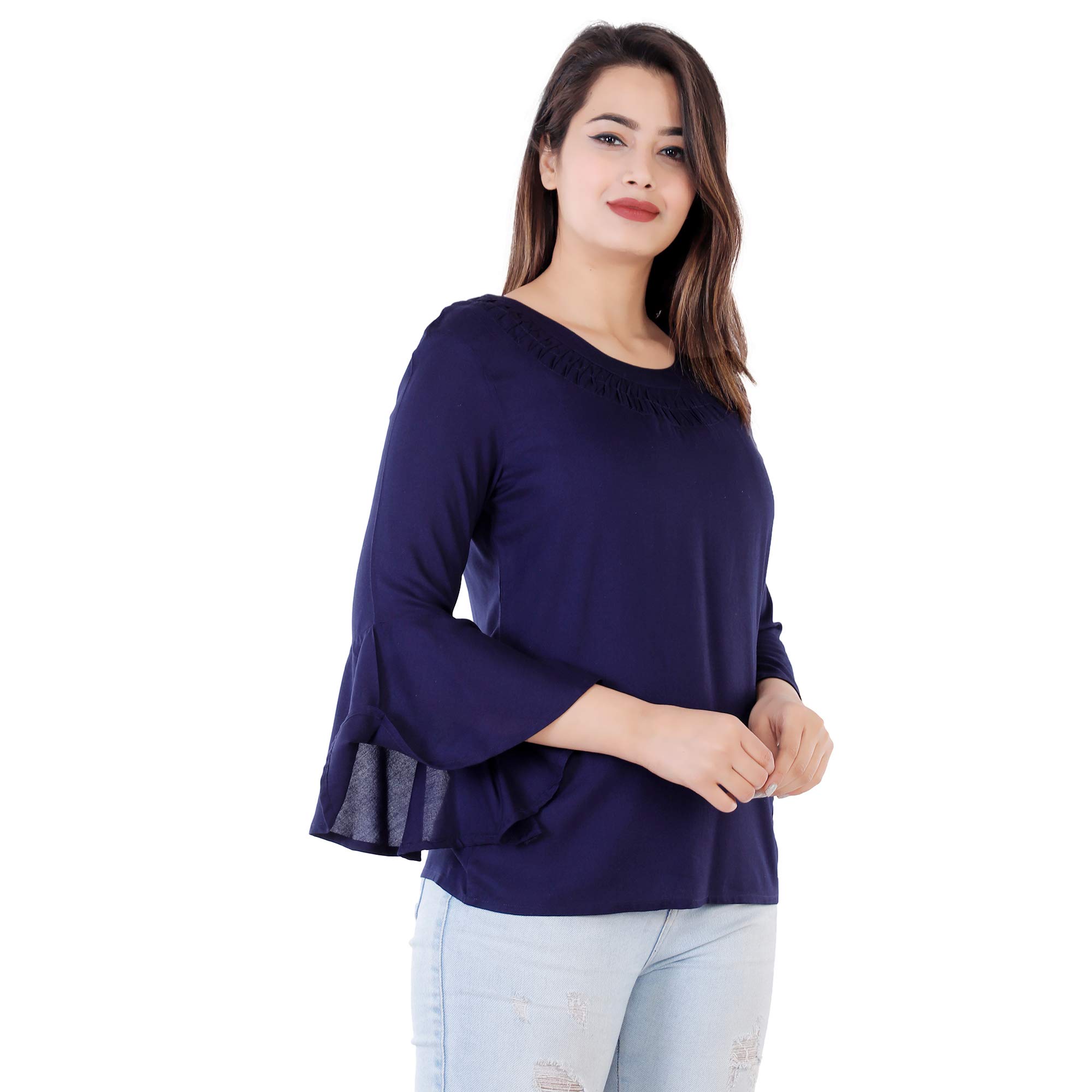 FAB STAR- LOOK GREAT FEEL GREAT.Women's Regular Fit Rayon Top.