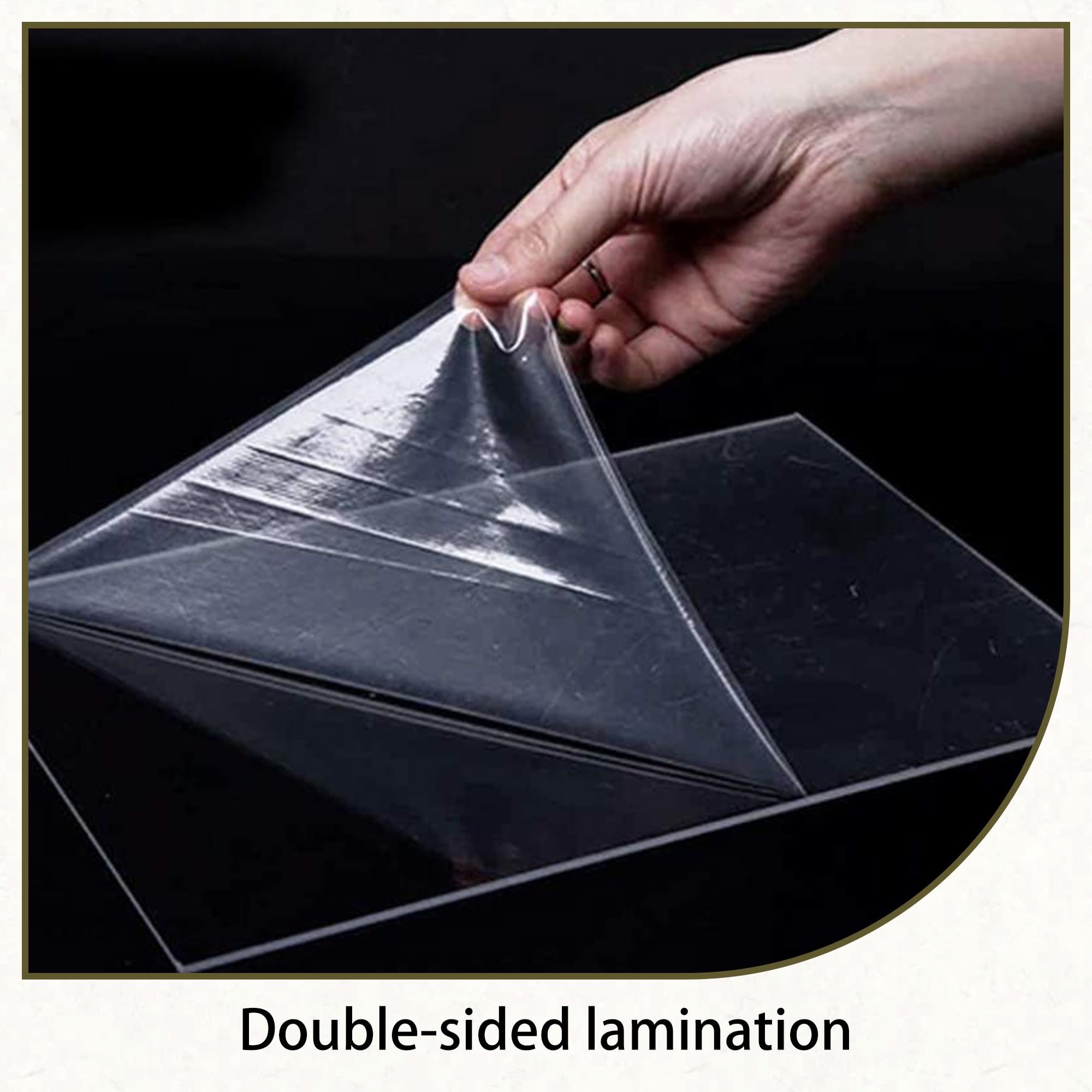 Placa de Acrílico 53 x 100 cm con Película Protectora Placa Acrílico Transparente Resistente Al Agua y Fácil de Cortar para Decoración, Pantalla, Pintura, 5mm