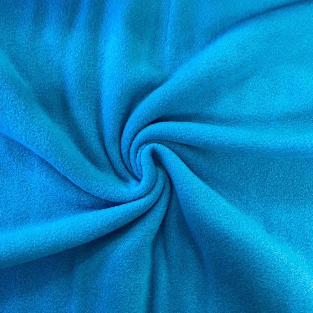 Antipil Plain Fleece 60" Wide 150cm - (Per Metre) (Turquoise)