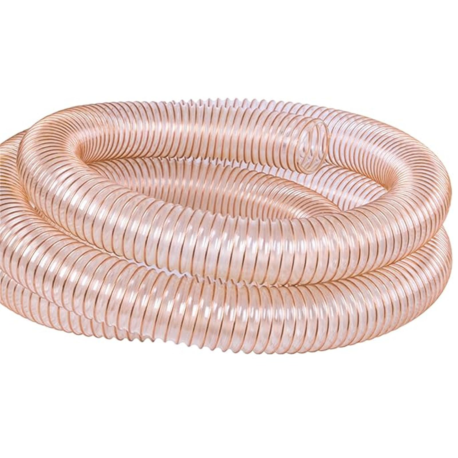 Tubo Di Aspirazione, Tubo Aspirazione a Pressione, Lunghezza 1m Spessore Parete 1.2MM, Tubo a Spirale in Poliuretano Aspirazione Standard Condotto Dell'aria Poliuretano PU (Diametro interno: 120mm)