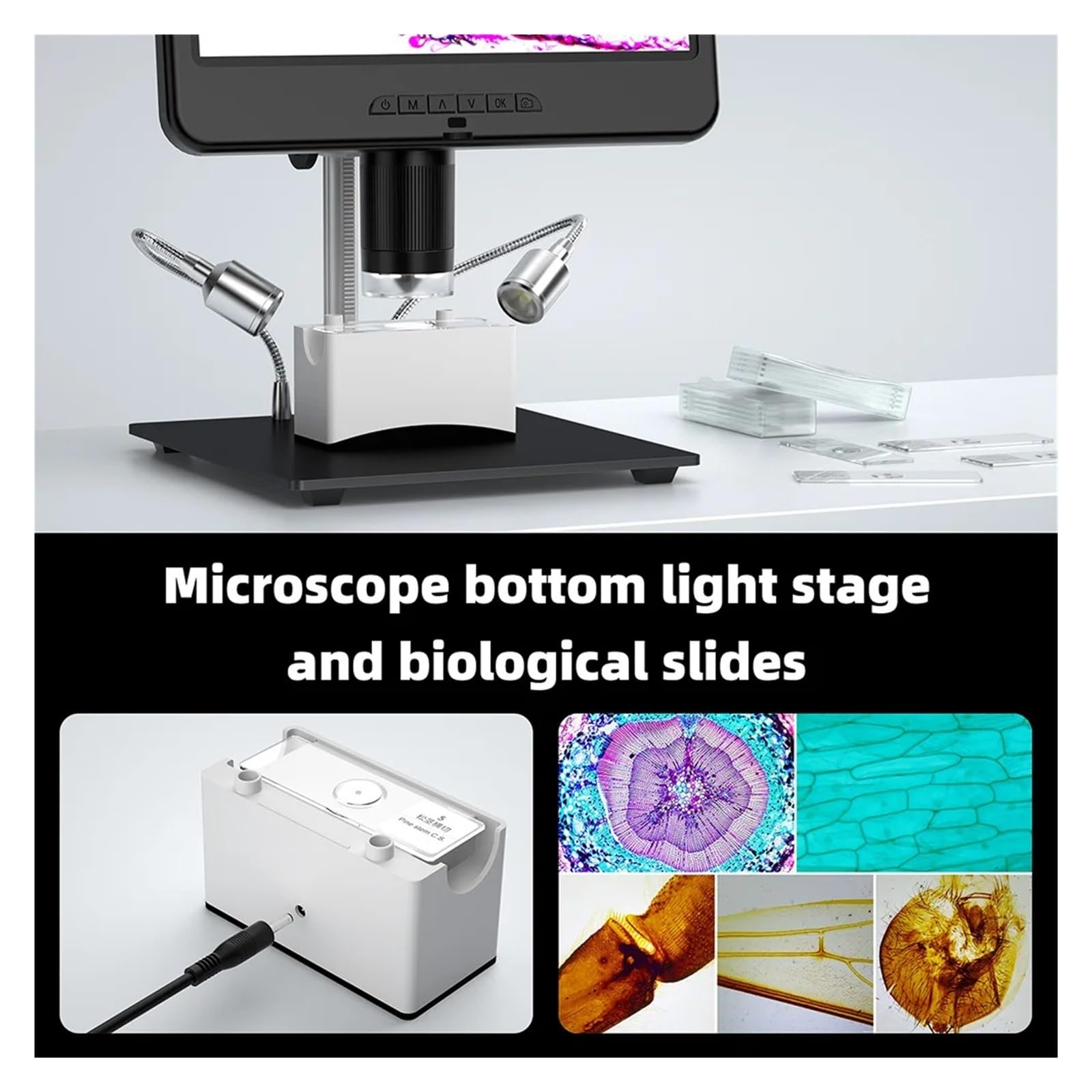 Microscopio Digital LCD Ajustable De 10,1 Pulgadas For Herramienta Electrónico PCB/SMD 1080P Soldadura NíTido Y Preciso
