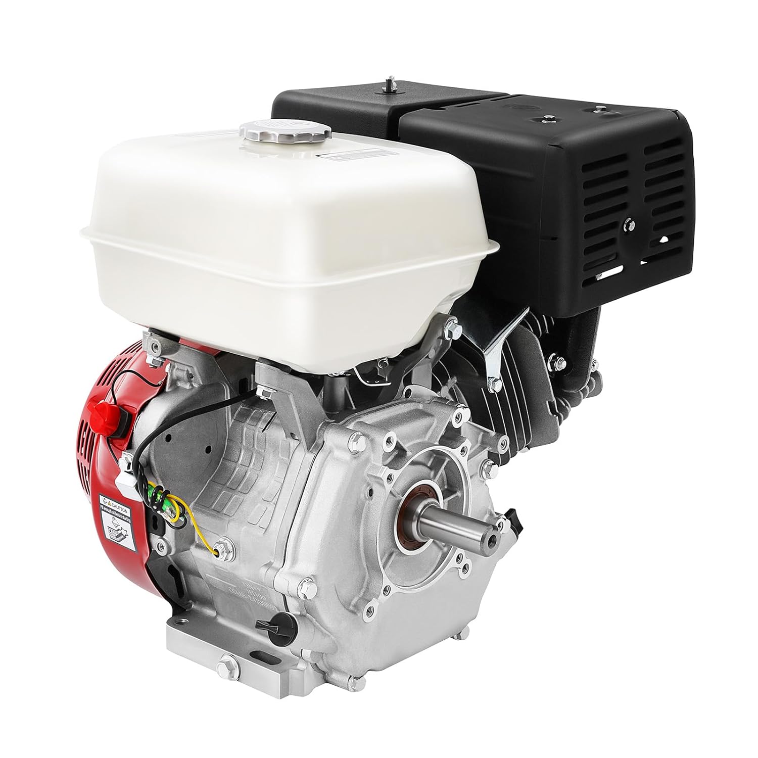 15HP 420CC Gas Engine, 4-Stroke Go Kart Motor with Air Cooling System, 9700W General Pull Start Petrol Engine Motor with 1.72Gal Tank for Go Kart Water Pumps,3000-3600RPM
