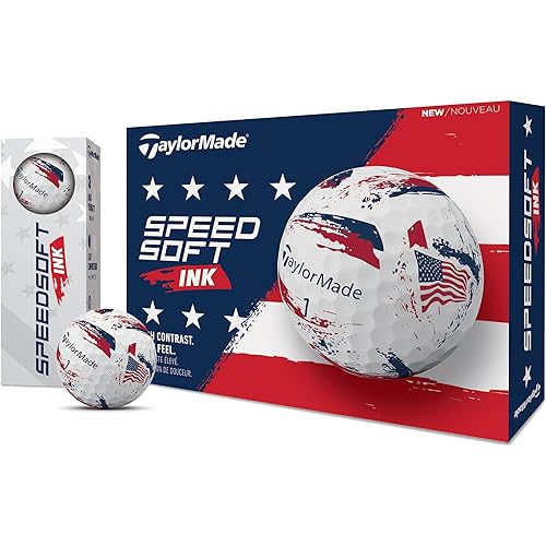 TaylorMade SpeedSoft Golf Balls, Maximum Distance with Ultra-Soft Feel, Perfect for Off The Tee and Around The Green