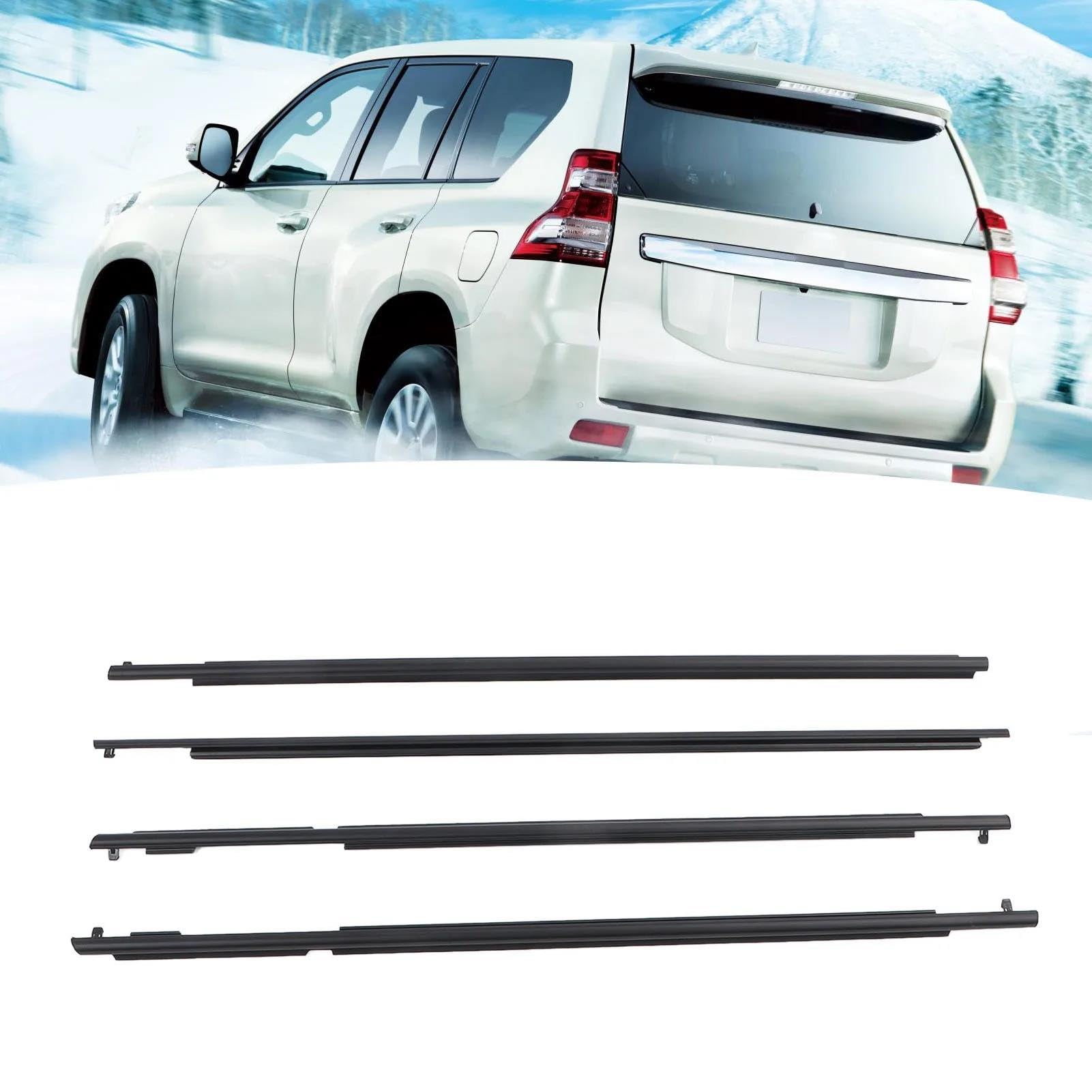 Striscia Tenuta Portiera Set Guarnizioni Finestrini E Portiere Auto 75711-60072 Per Toyota Per Land Per Cruiser Per Prado Serie 150 2010-2020 Guarnizioni