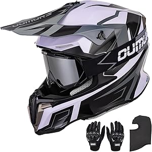 Oumurs Adult Dirt Bike Helmet – With Goggles, Gloves & Mask (No Color Mentioned)