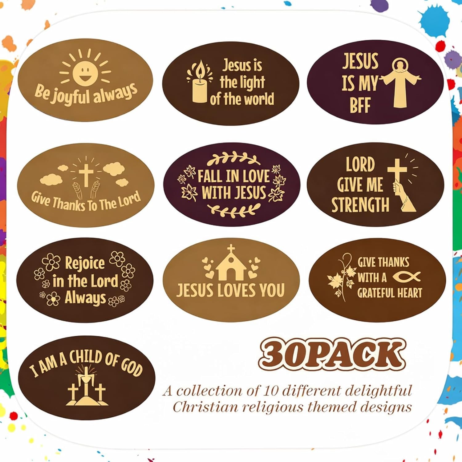 30 Pcs Easter Bible Verses Stones Religious Crosses Stones 10 Different Prayer Engraved Jesus Scripture Rocks Encouragement Motivational Rocks Easter Gifts for Church Christian Basket Stuffers
