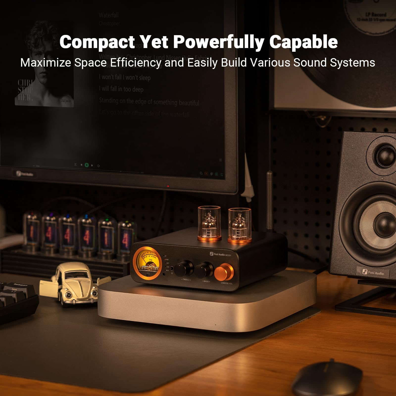 Fosi Audio Amplificador Integrado De Tubo Mc331 Com Dac