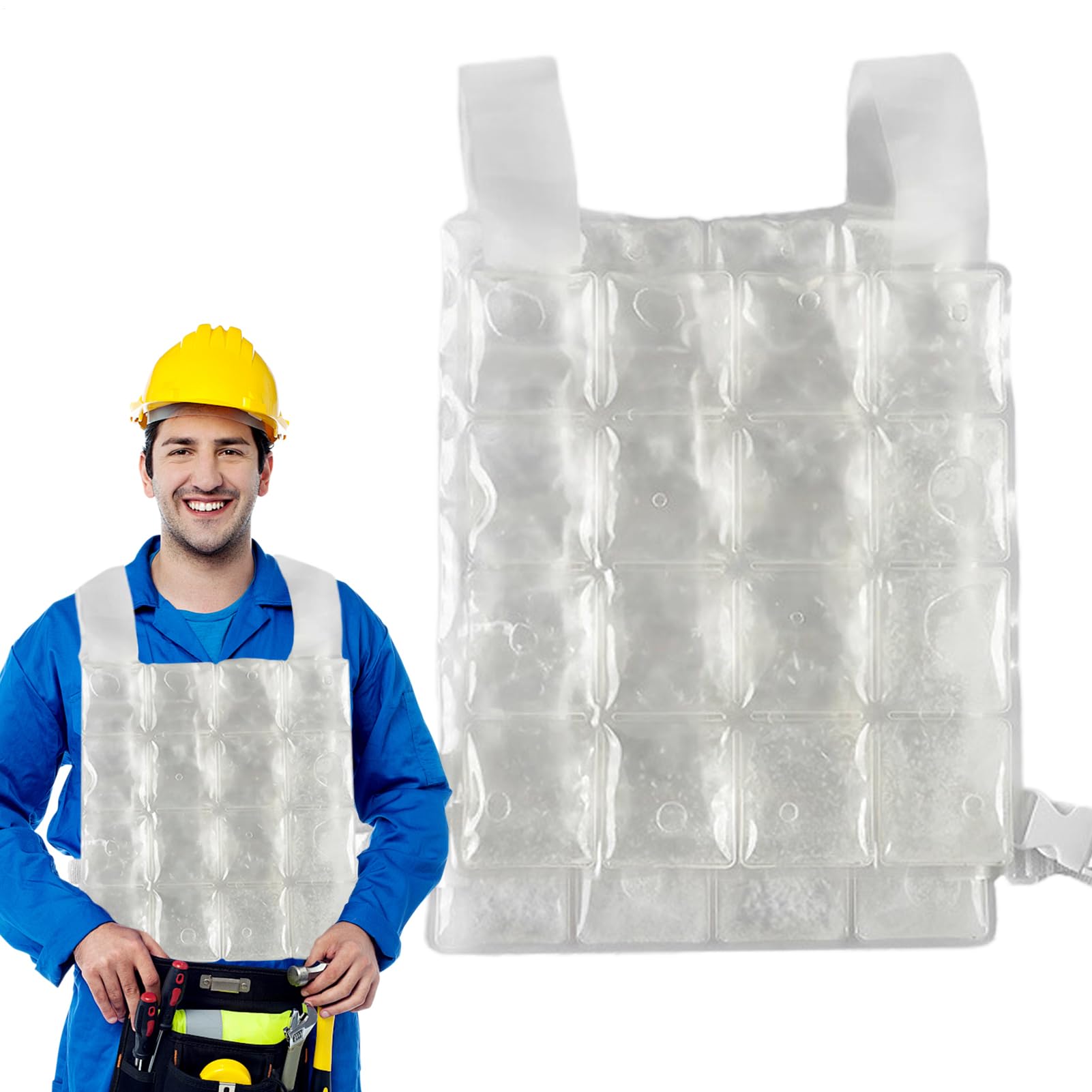 Generisch Gilet refrigerante da uomo, gilet freddo per clima caldo, gilet rinfrescante per il corpo, gilet rinfrescante estivo, gilet refrigerante AC con più zone di raffreddamento per uomini, donne
