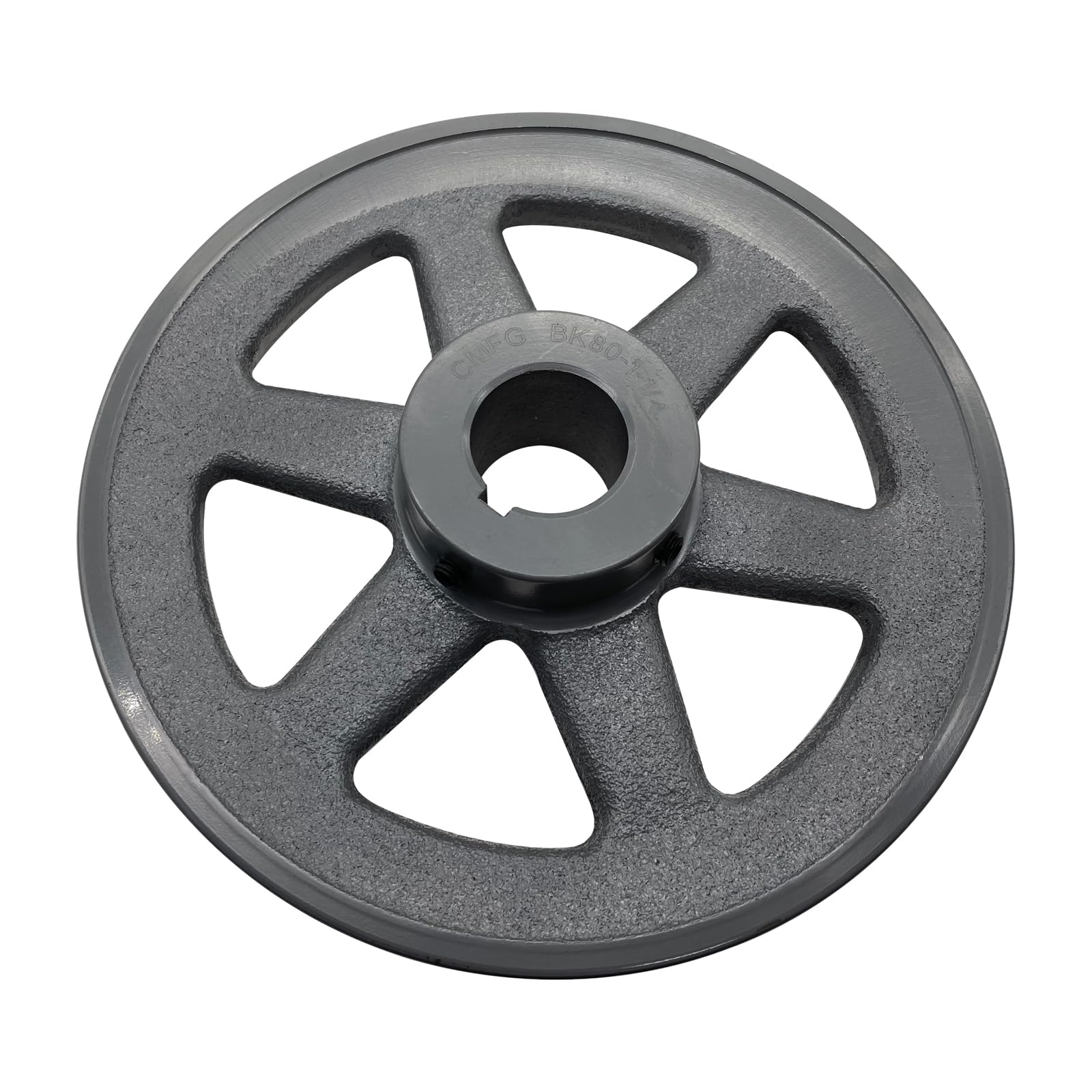 CMFG BK80-1-1/4,BK80114 v Belt Pulley,7.75 inch OD, 1 1/4 Inch Bore,Cast Iron Material,BK Single Groove v Belt Pulleys for "4L" or "A" Belts and "5L"