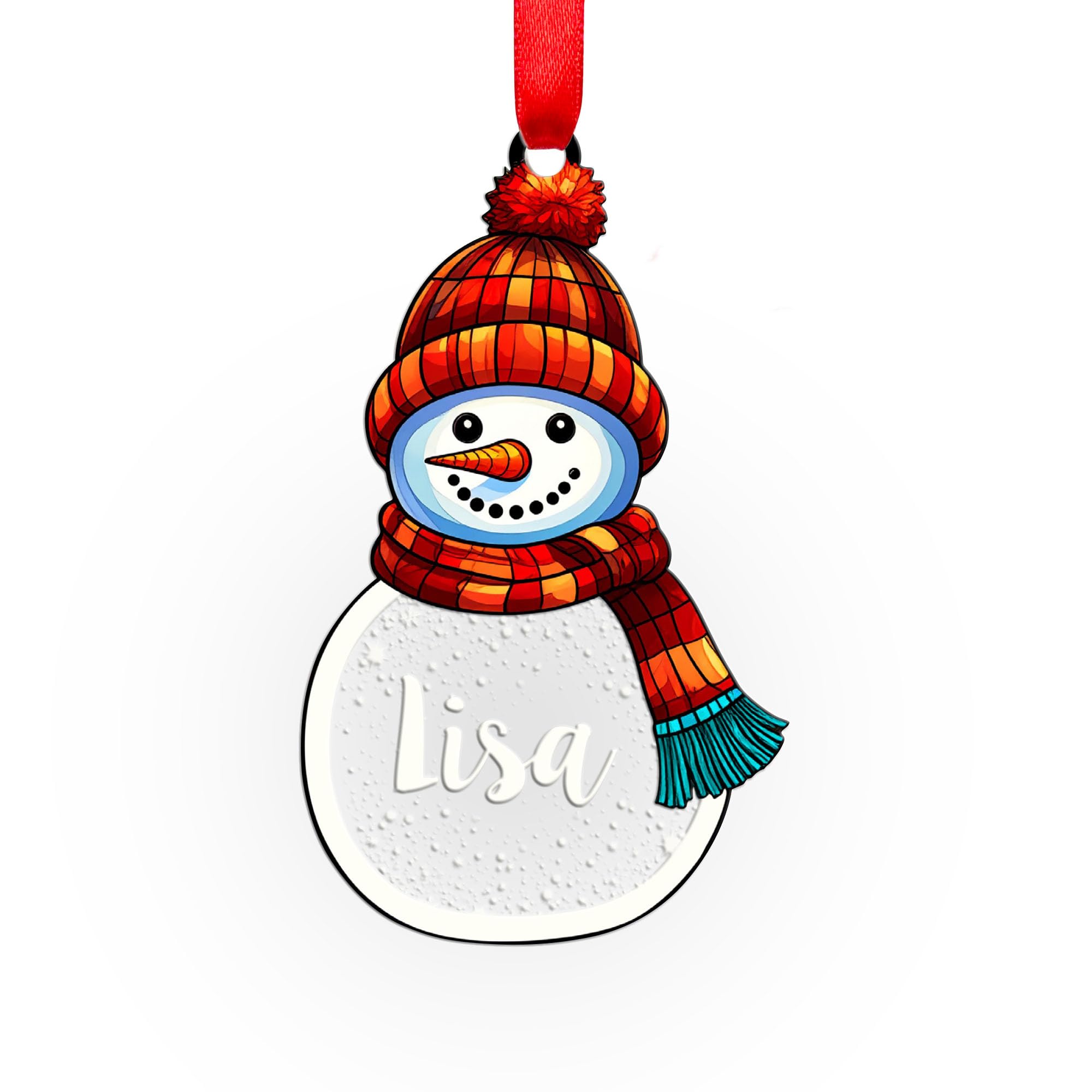 Bobble Hat Snowman Decoration Stocking Filler - Christmas Tree Bauble