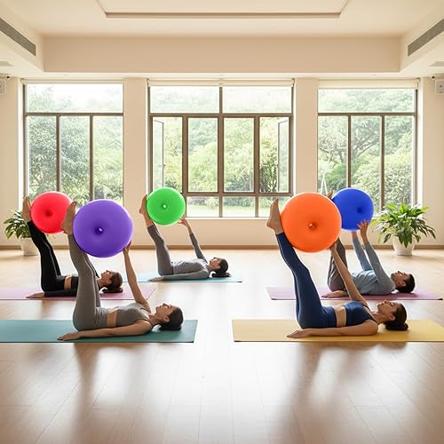 Miniatura 4 de 6 piezas de asientos flexibles para aula, sillas de pelota de yoga elementales para niños, silla inflable de yoga, silla de oficina, entrenador de