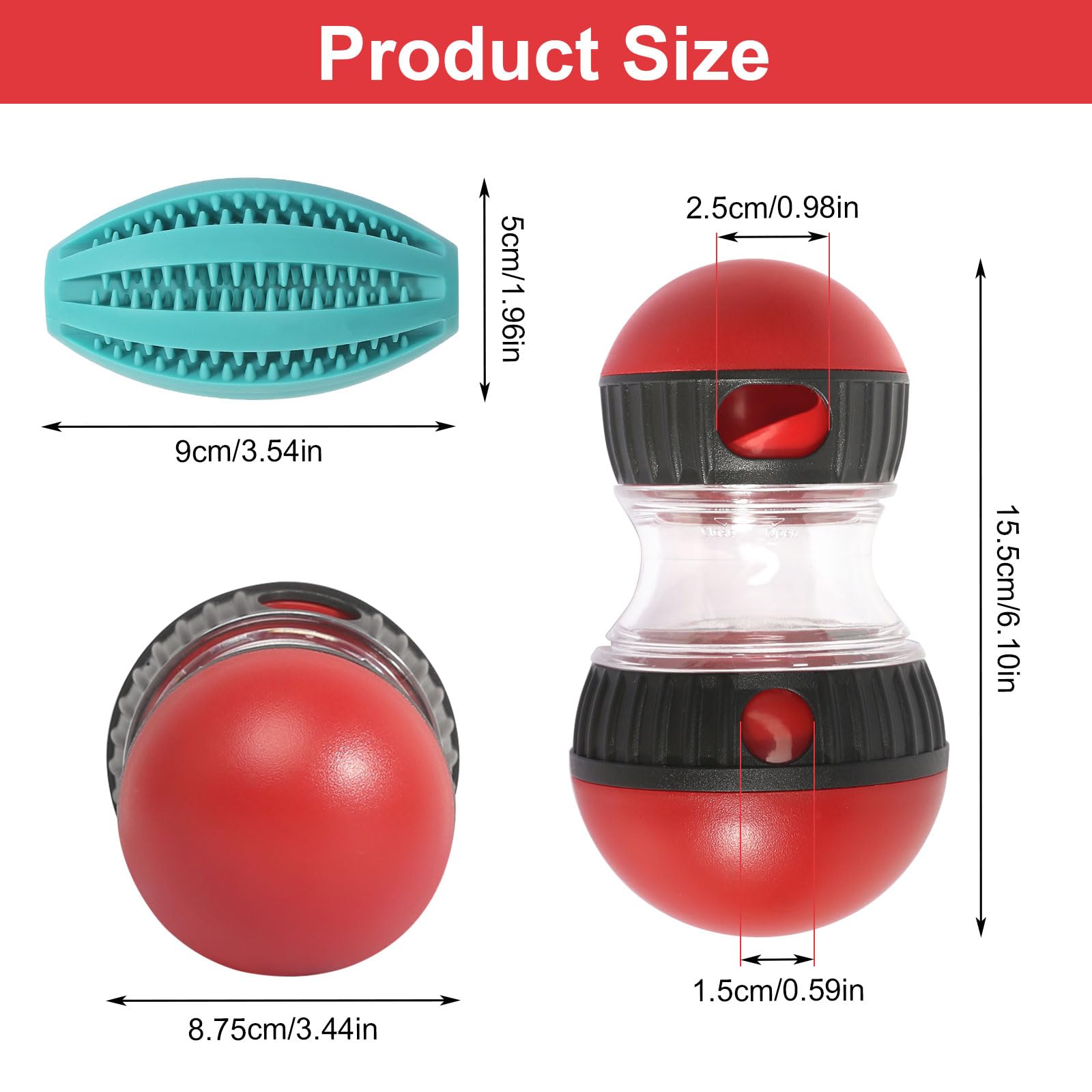 prota Dog Treat Toy Interactive Dog Toy, Treat Dispenser Dog Toy Dog Treat Dispenser Comes With 1 Pcs Dog Chew Toy - Image 2