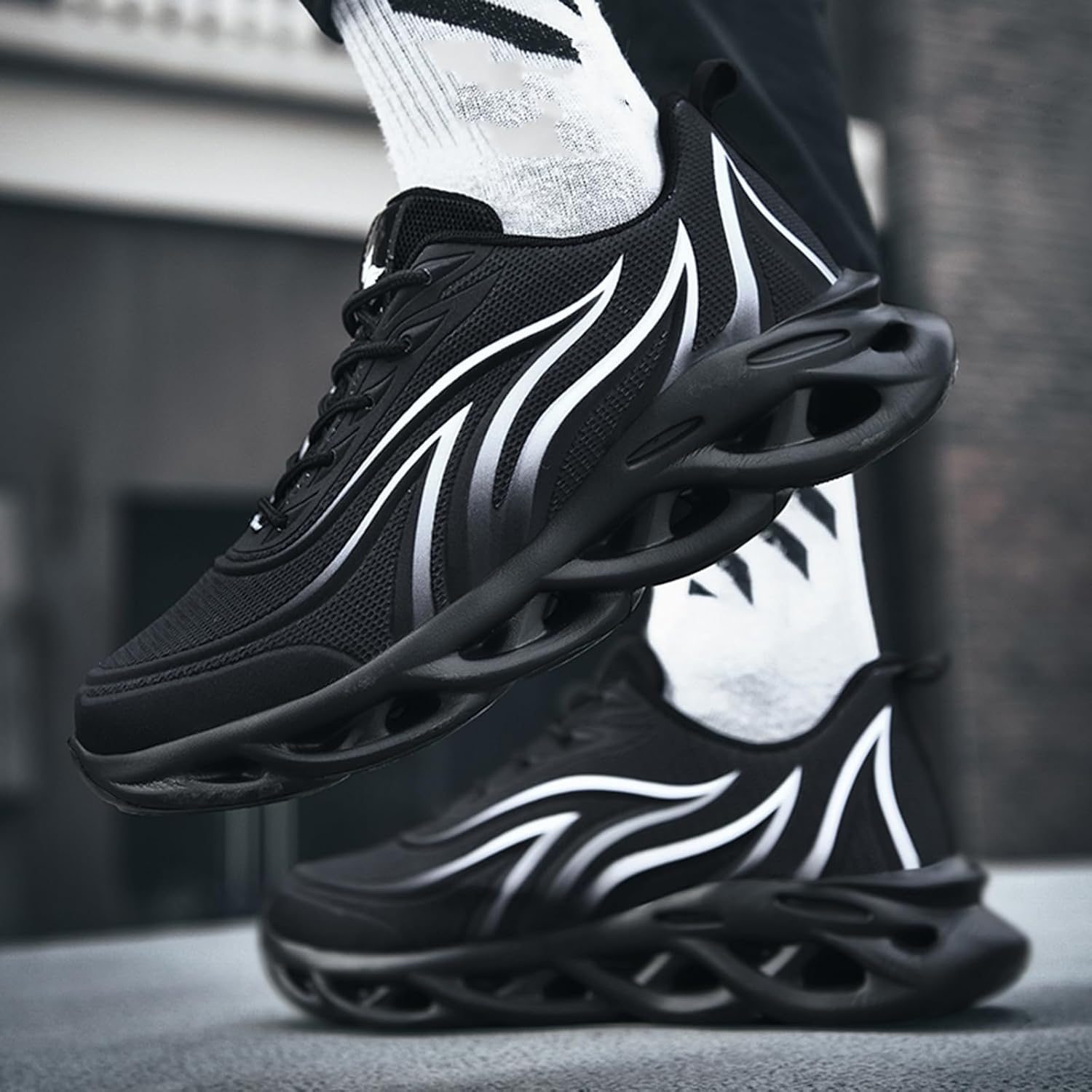 Mens Running Shoes Fashion Sneakers Athletic Tennis Shoes Workout Lightweight Casual Walking Shoes