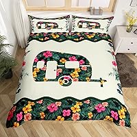 Vista 35 de Juego de funda de edredón con reglas de campamento, tamaño matrimonial, para niños, funda de edredón rústica para campamento, estilo granja