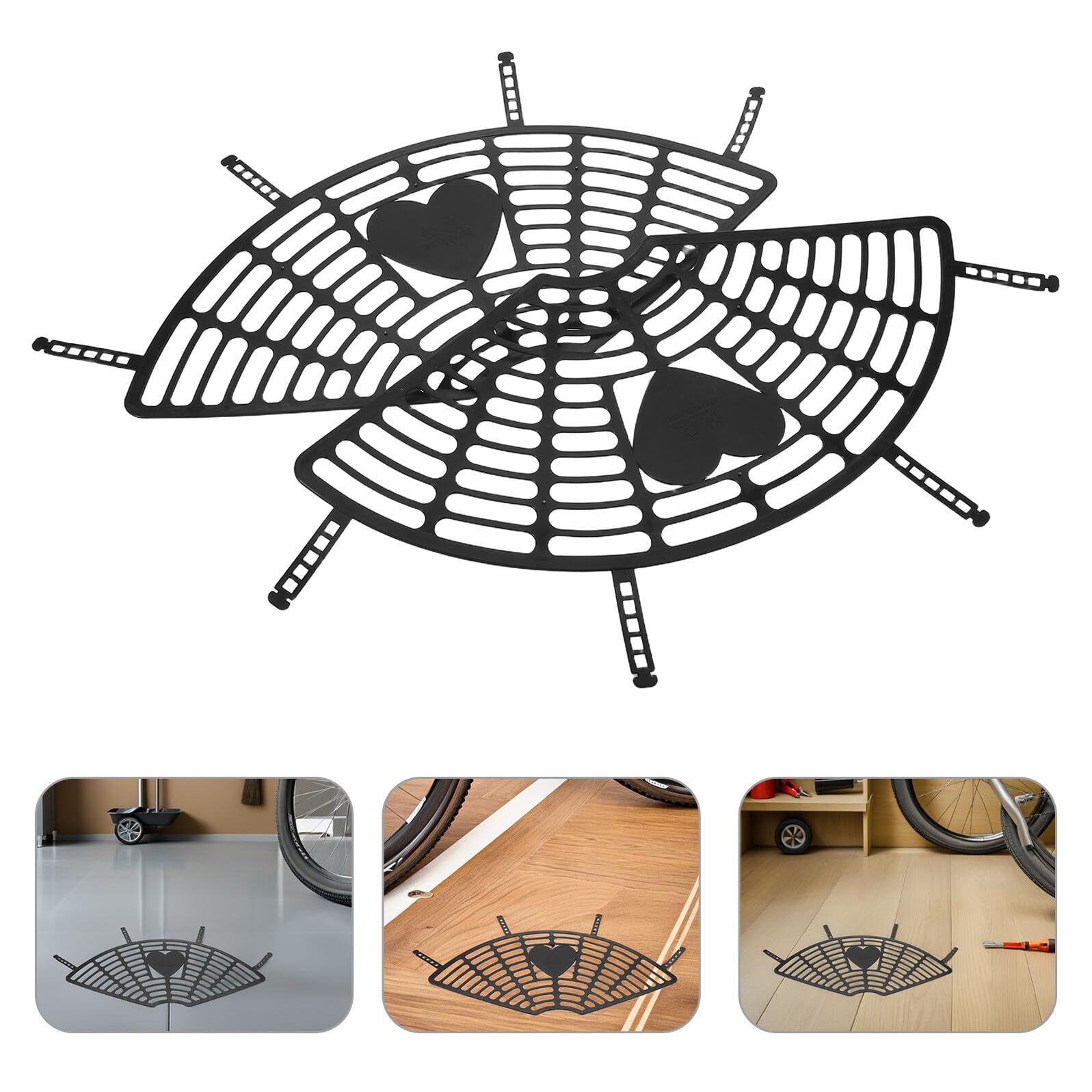 STOBAZA Filet de Protection Roue Arrière Vélo Électrique Garde Sécurité Compatible Montage Facile