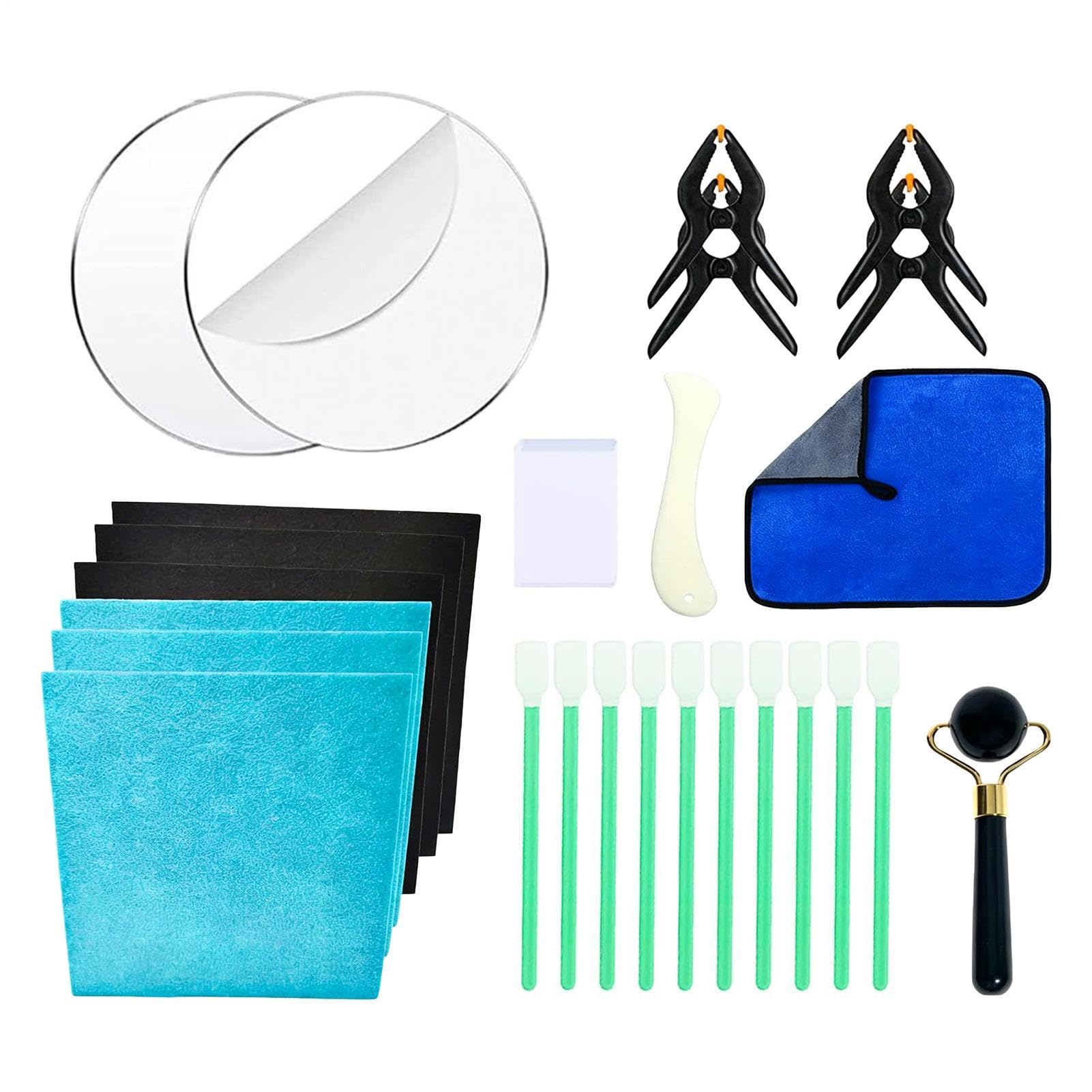 Reinigungsset für Sammelkarten, 28 Stück, Werkzeug zur Pflege, Grading und Glätten, Reparatur-Set für Sammelkarten, für Zuhause, Sammlerstücke, Kreditkarte, Ausweis, Wiederherstellung und Reparatur