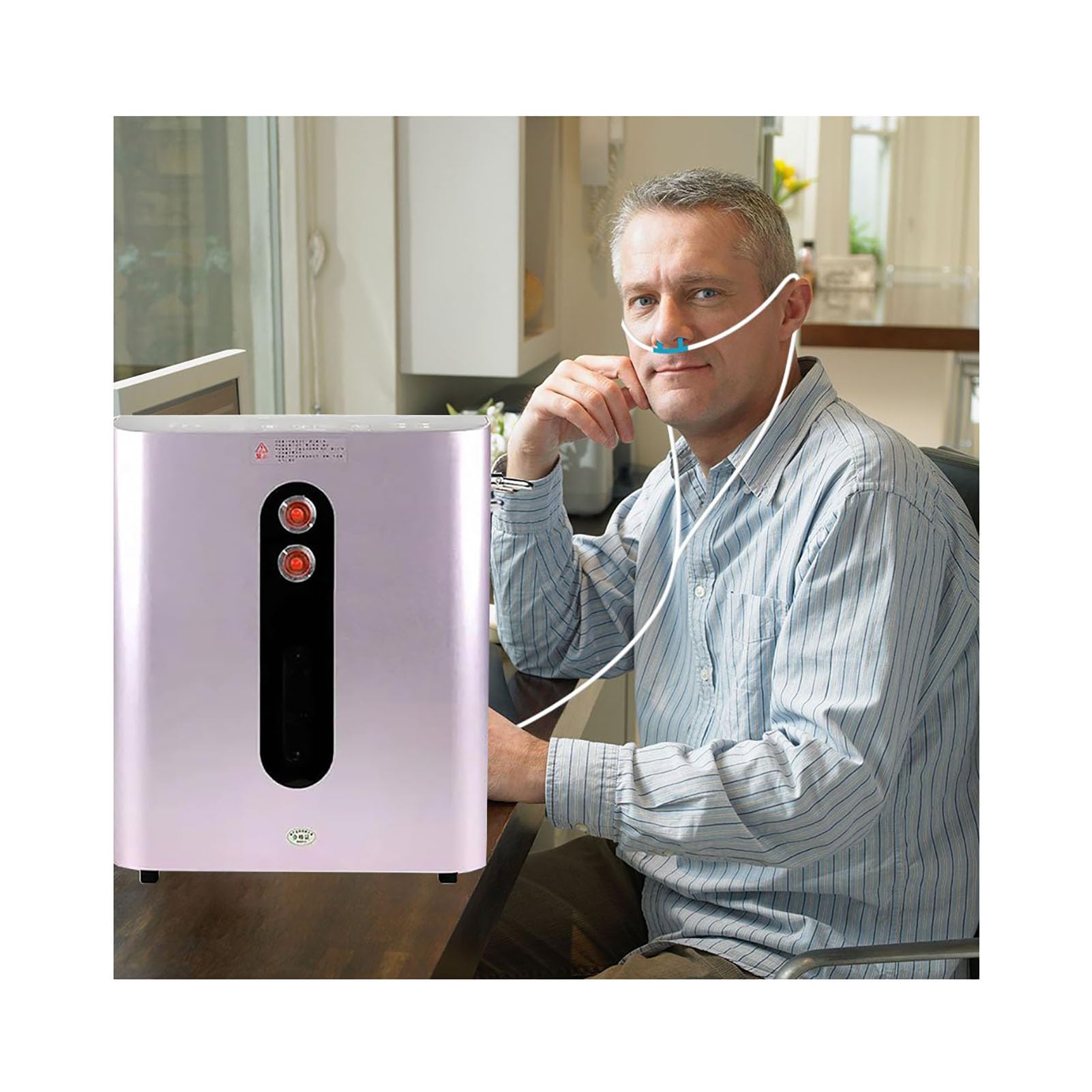 Urządzenie do inhalacji wodorem z dwoma portami, inhalator z generatorem wodoru o wydajności 900/1200/1500/1800 ml/min, jonizator wody SPE/PEM do użytku domowego 1500ml/min