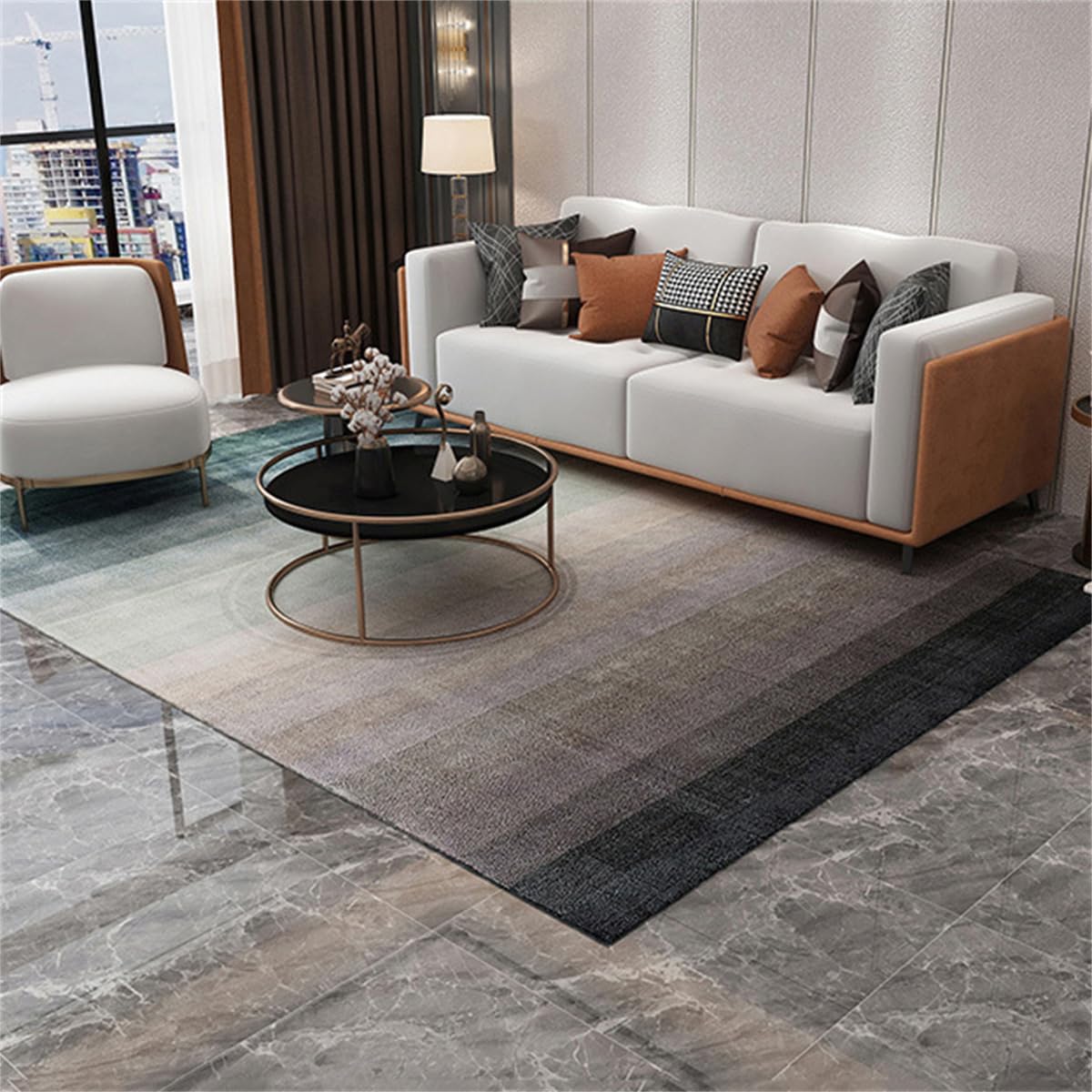 Alfombra calefactable de grafeno, Calefactor Radiante infrarrojo para Suelos, Alfombra eléctrica con Temporizador de Temperatura Ajustable, esterillas calefactables,F,80 * 120CM