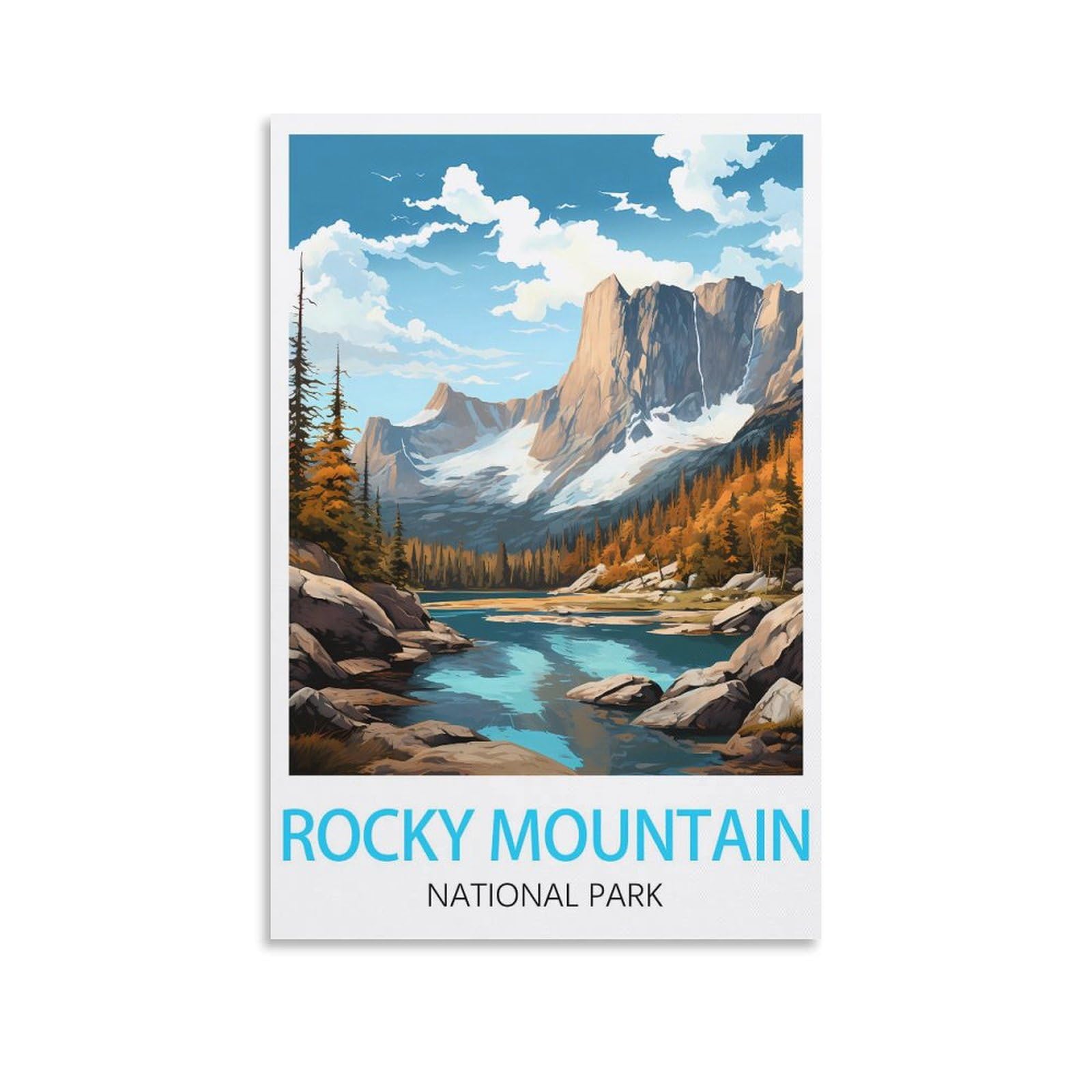 Casse-tête pour Adultes 2000 Parc National des Montagnes Rocheuses Puzzles Casse-tête du Colorado pour des Jeux d’activités familiales Difficiles Casse-tête DIY pour la décoration intérieure 70x100cm