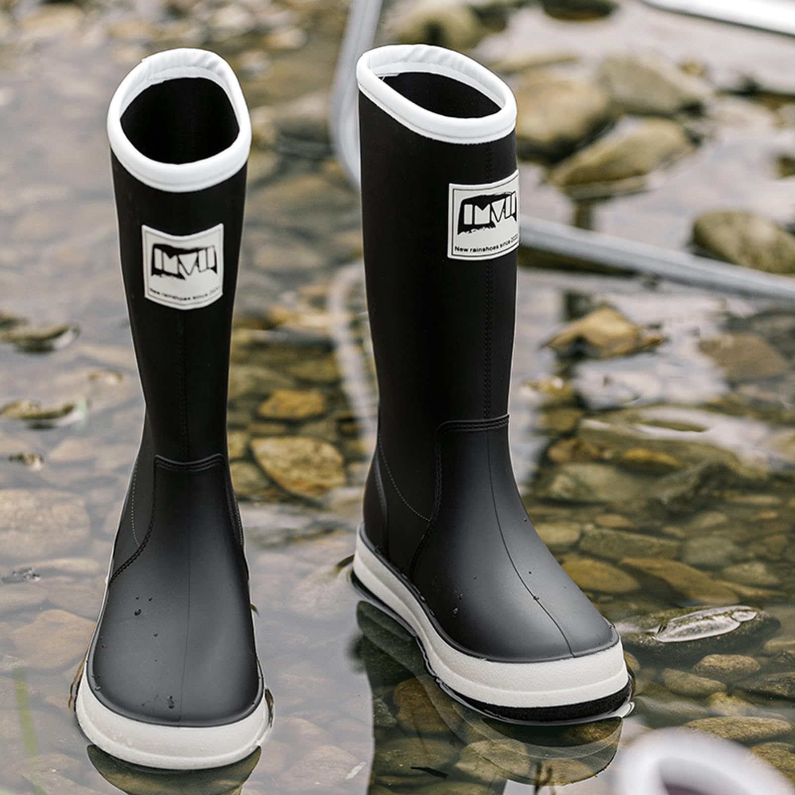 CUTEHEELS Wasserdichte, Flexible Yard-Stiefel für Herren und Damen, Abnehmbares Futter, Rutschfeste Regenstiefel für den Außenbereich