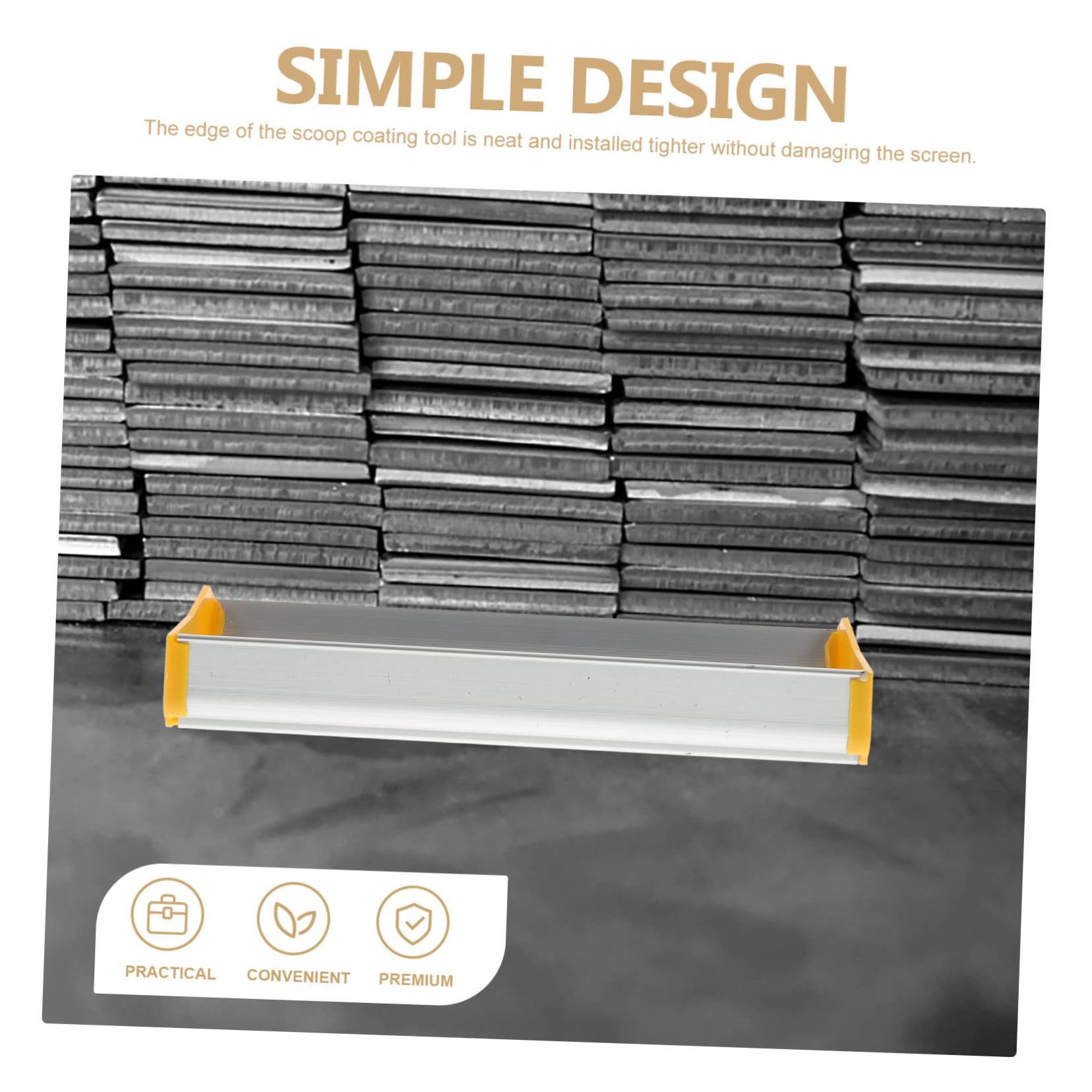 Beatifufu Printing Supplies Emulsion Scoop for and Easy to Use Precision Coating Tool Random Color