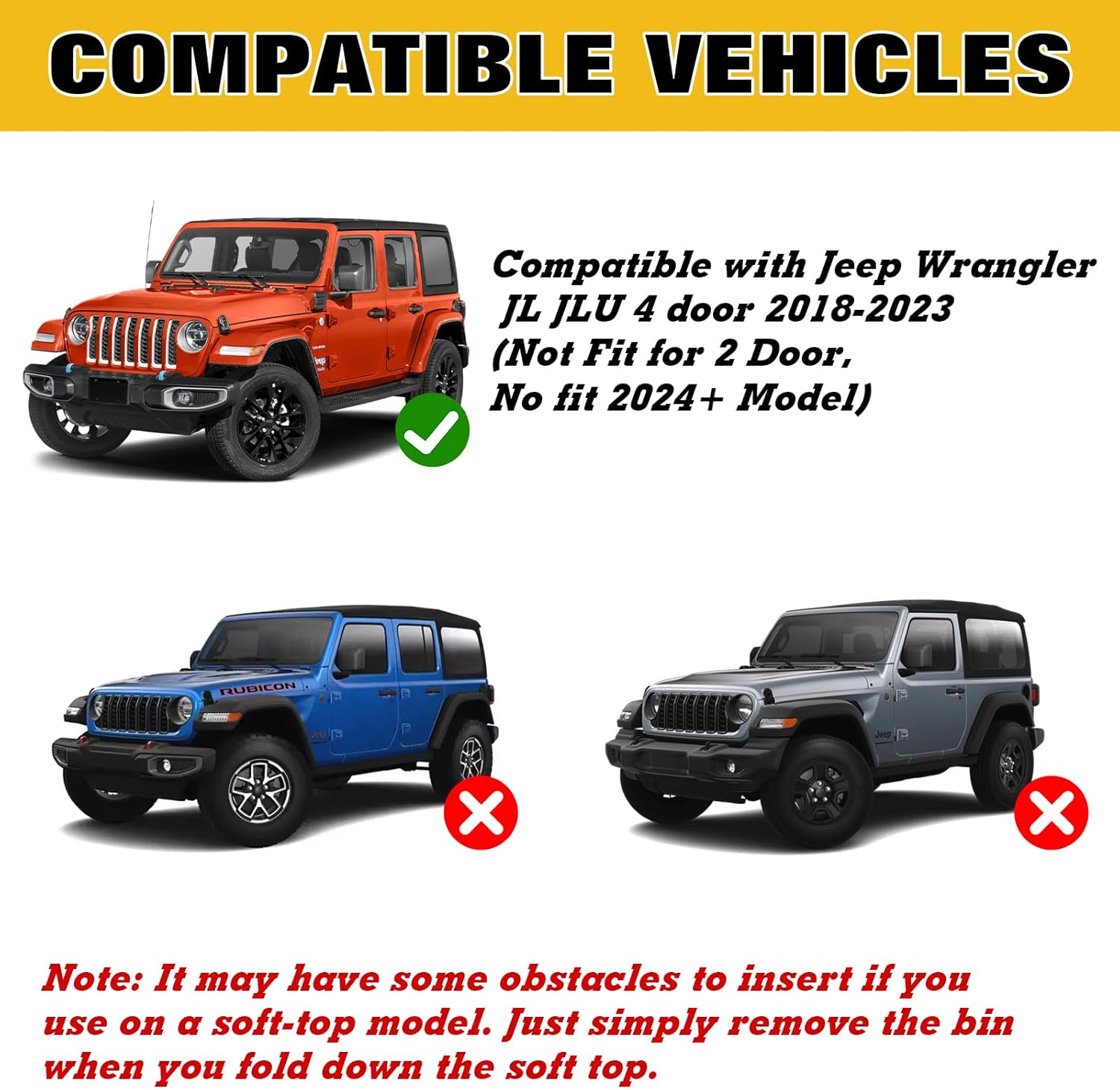 x xotic tech Wheel Well Storage Bin Rear Trunk Organizer Cargo Tray Compatible with Jeep Wrangler JL JLU 4 Door 2018-2023 Interior Accessories, Driver/Passenger Side Black 2Pcs