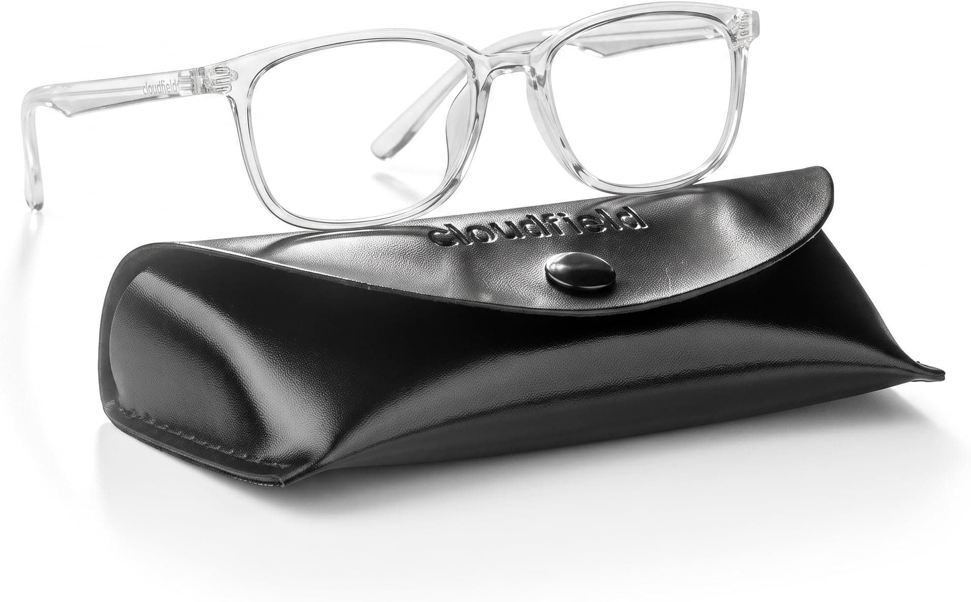 Blue Light Glasses Men & Women, Reduce Blue Light & UV400 | Reduces Eye Strain, Lightweight Frame, Case, Pouch & Cleaning Cloth Included, Ideal for Work & Gaming, Clear Lenses