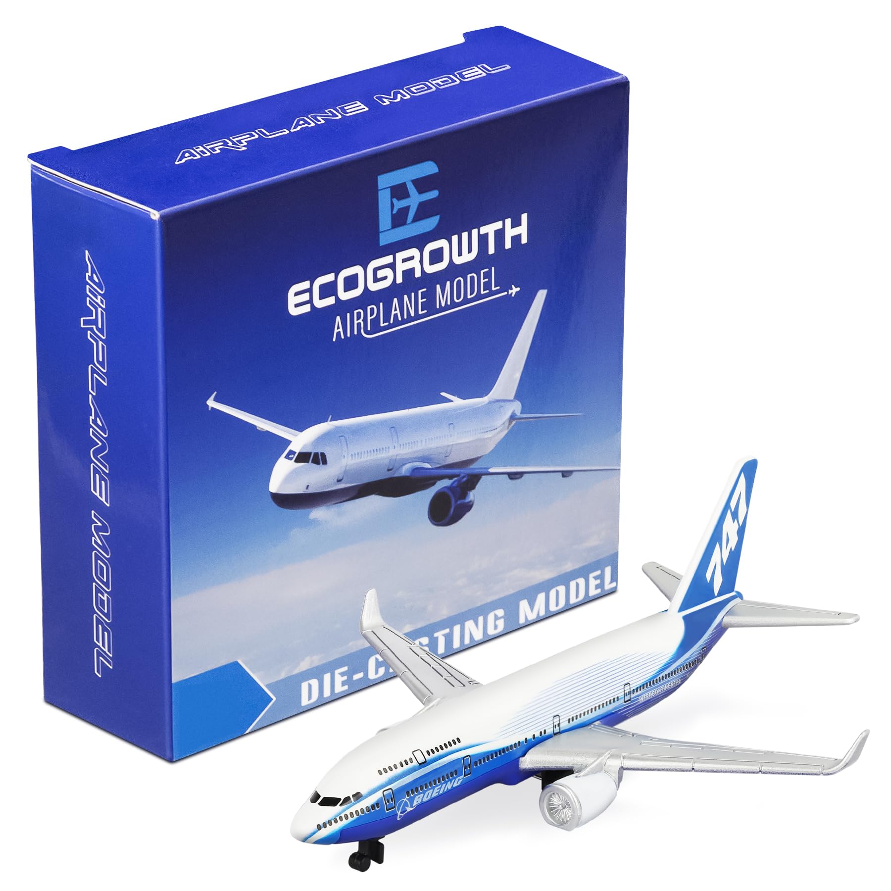 EcoGrowth Model Airplane Boe ing 747 Plane Model Plane Airplane for Collection & Gifts
