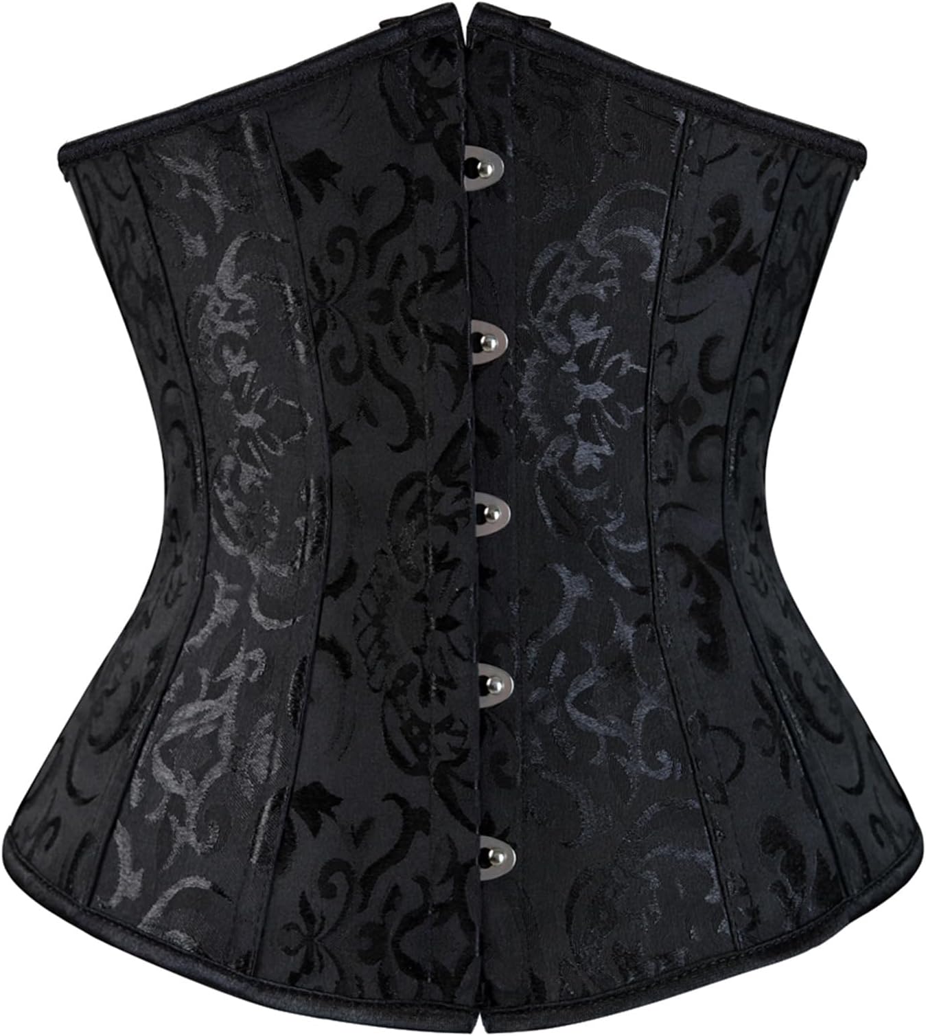 Zhitunemi Halloween Costumes Woman 2025: Black Underbust Corset Top for Women Pirate Costume - Corsets for Pirate Theme Party