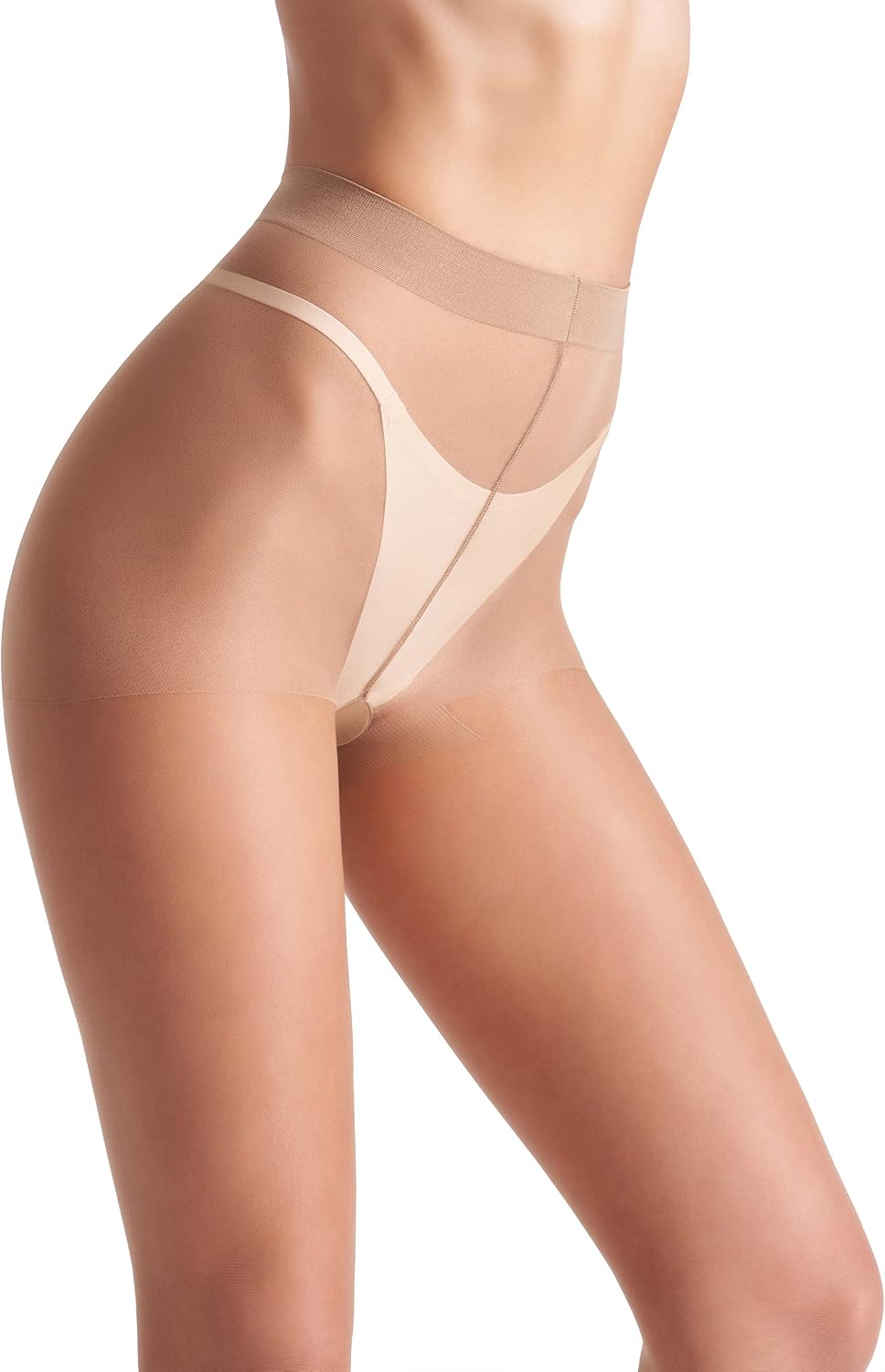 6 Pairs Sheer Tights for Women, 20D Ultra Sheer Pantyhose with Control Top, Daily Multi-Pack