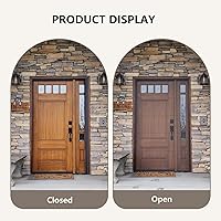 Vista 6 de Puertas de pantalla retráctiles Marco de aluminio Puerta de pantalla deslizante de pista baja para puerta frontal gris francés interior puerta