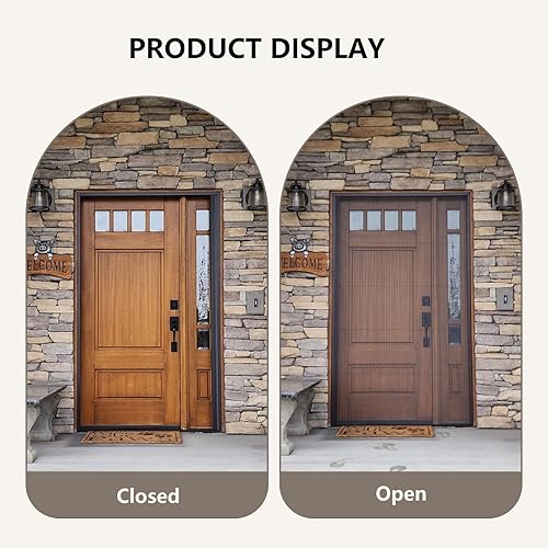 Miniatura 6 de Puertas de pantalla retráctiles Marco de aluminio Puerta de pantalla deslizante de pista baja para puerta frontal gris francés interior puerta de