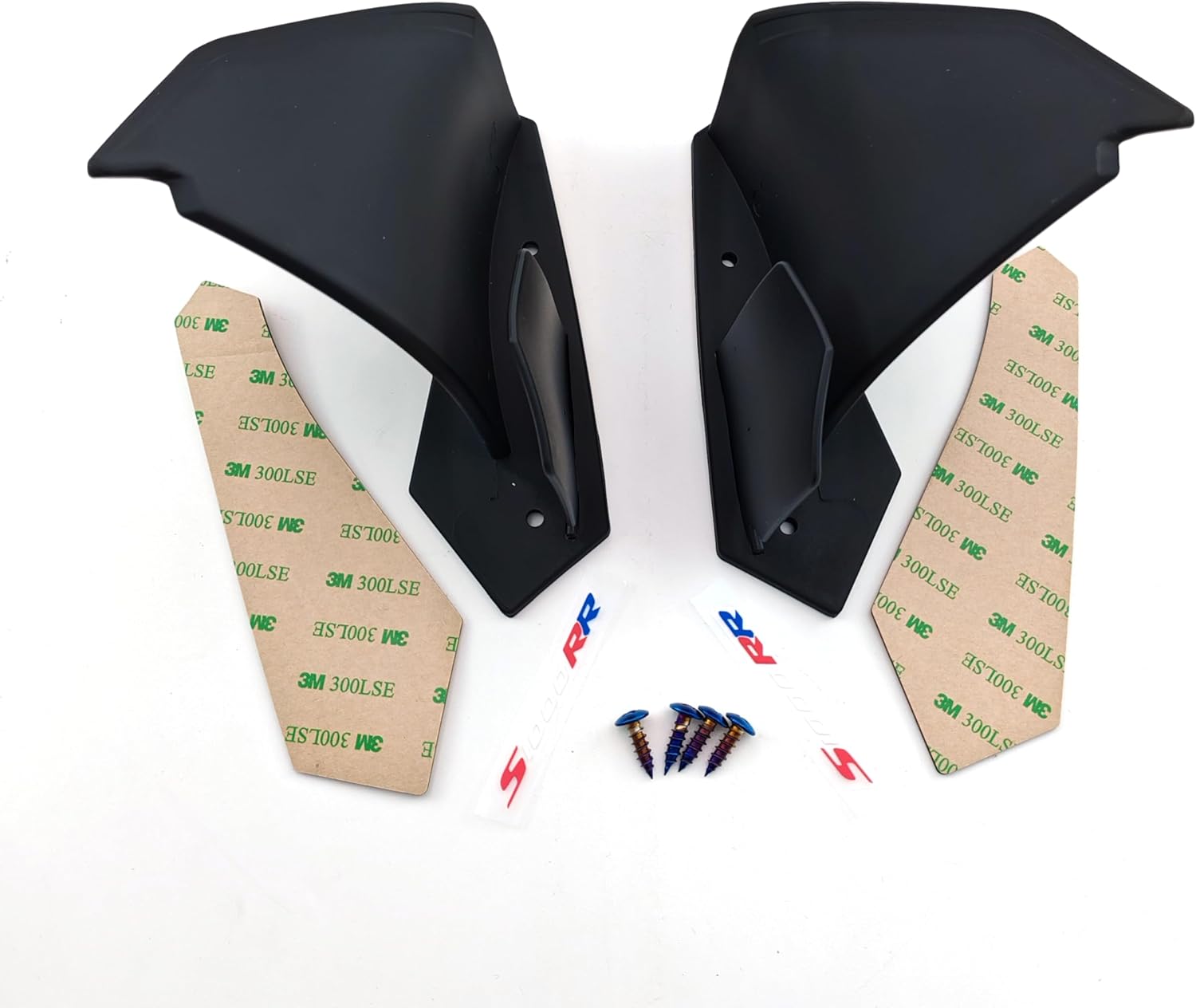 Carbon Fixed Wing Fairing Spoiler Aerodynamic for BMW S1000RR 09-14 (Carbon Fiber Pattern)