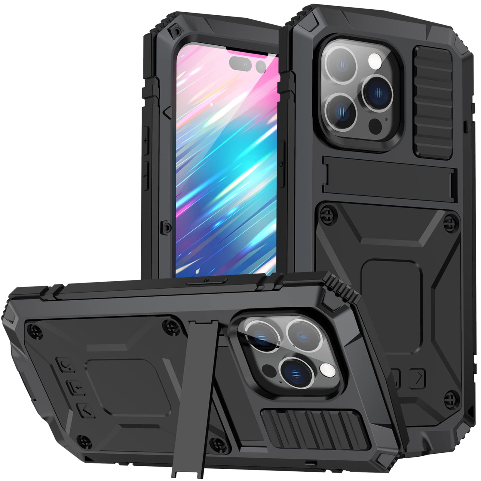Coque iPhone 14 Pro Max antichoc de qualité militaire avec écran rigide - 8