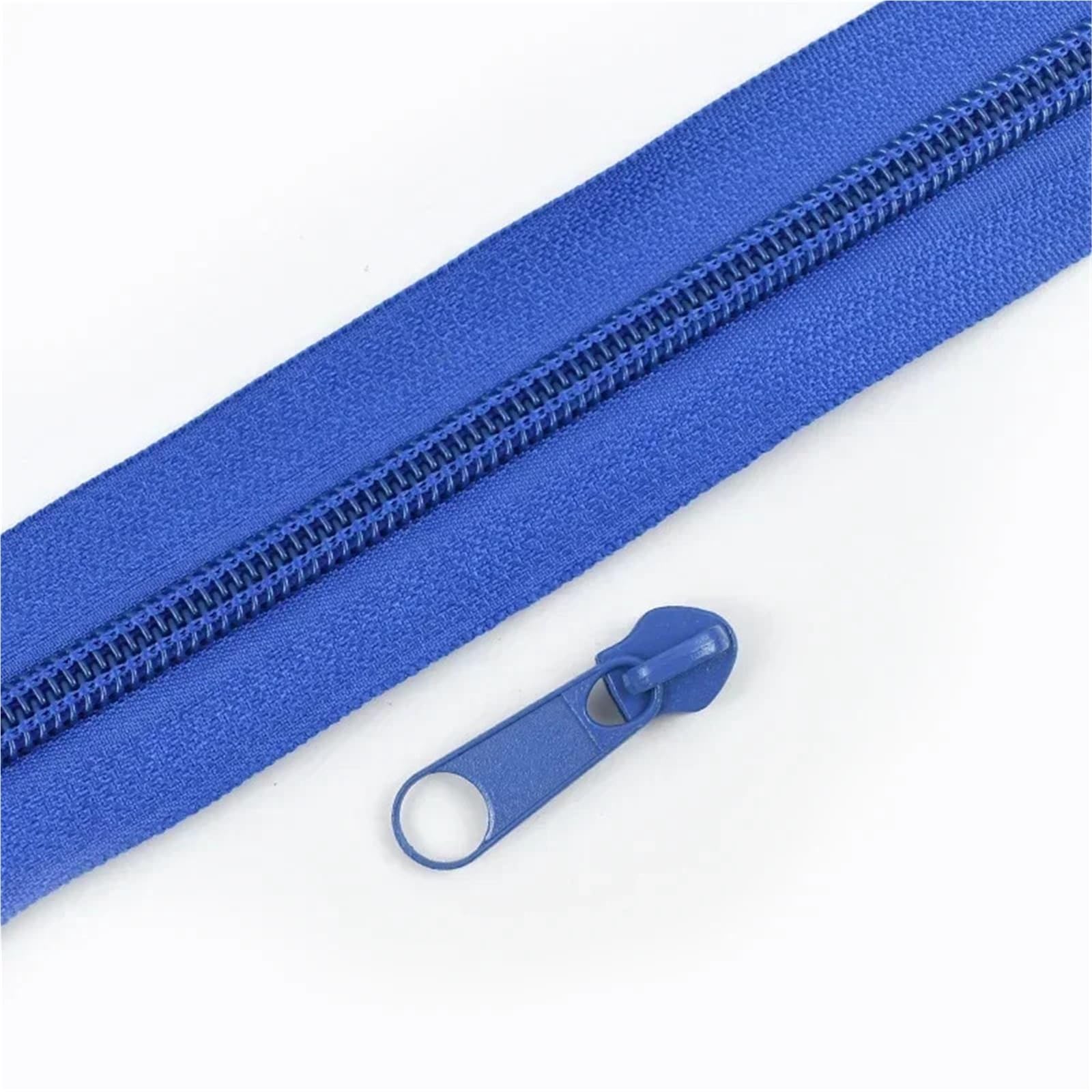 Zips for Sewing 2/5/10/20M 3# 5# Rainbow Nylon Zipper with Slider Bags Garment Decor Zip Closure By The Meter Zips Repair Kit Sewing Accessories Sewing Supplies(Blue,2MZips 2PcsSliders,No3)