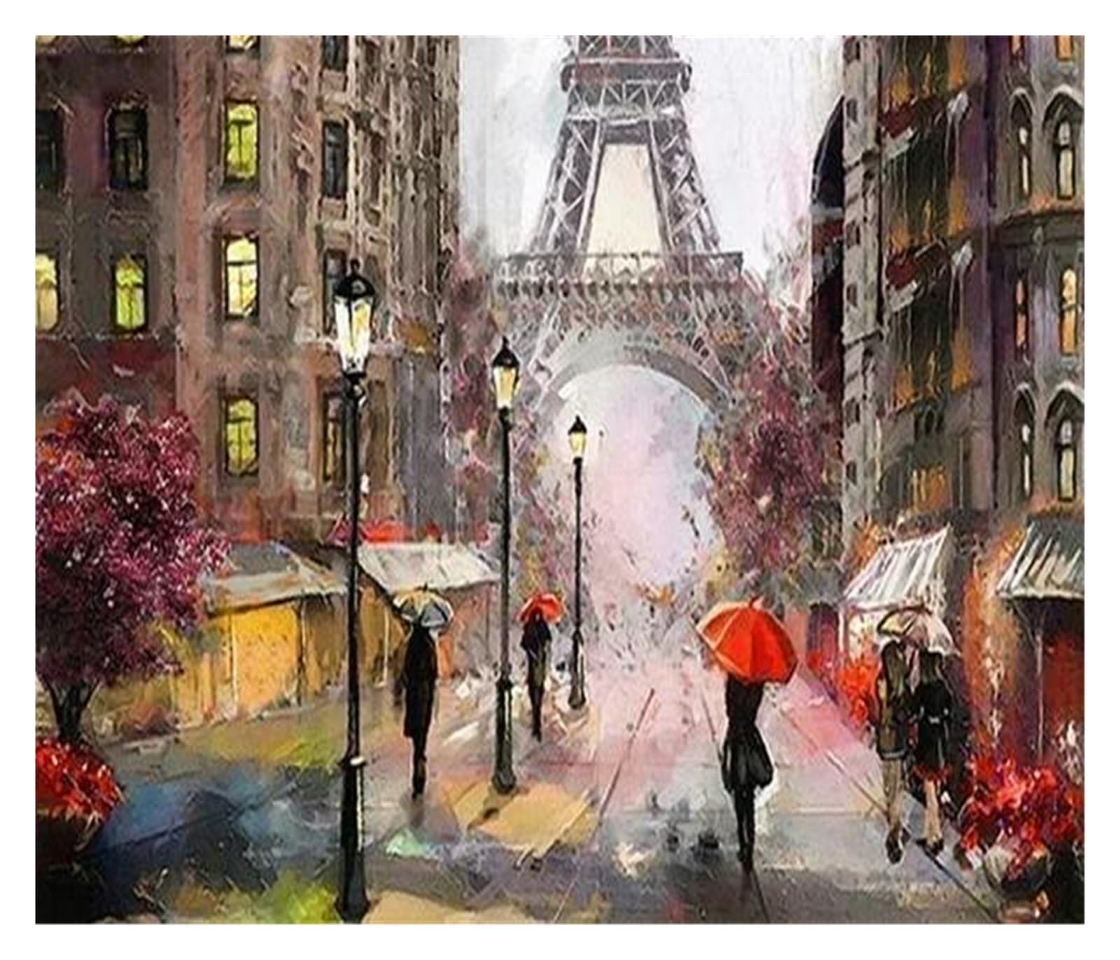 Affiche sur toile HD de Paris et paysage urbain, deco murale voyage scandinave