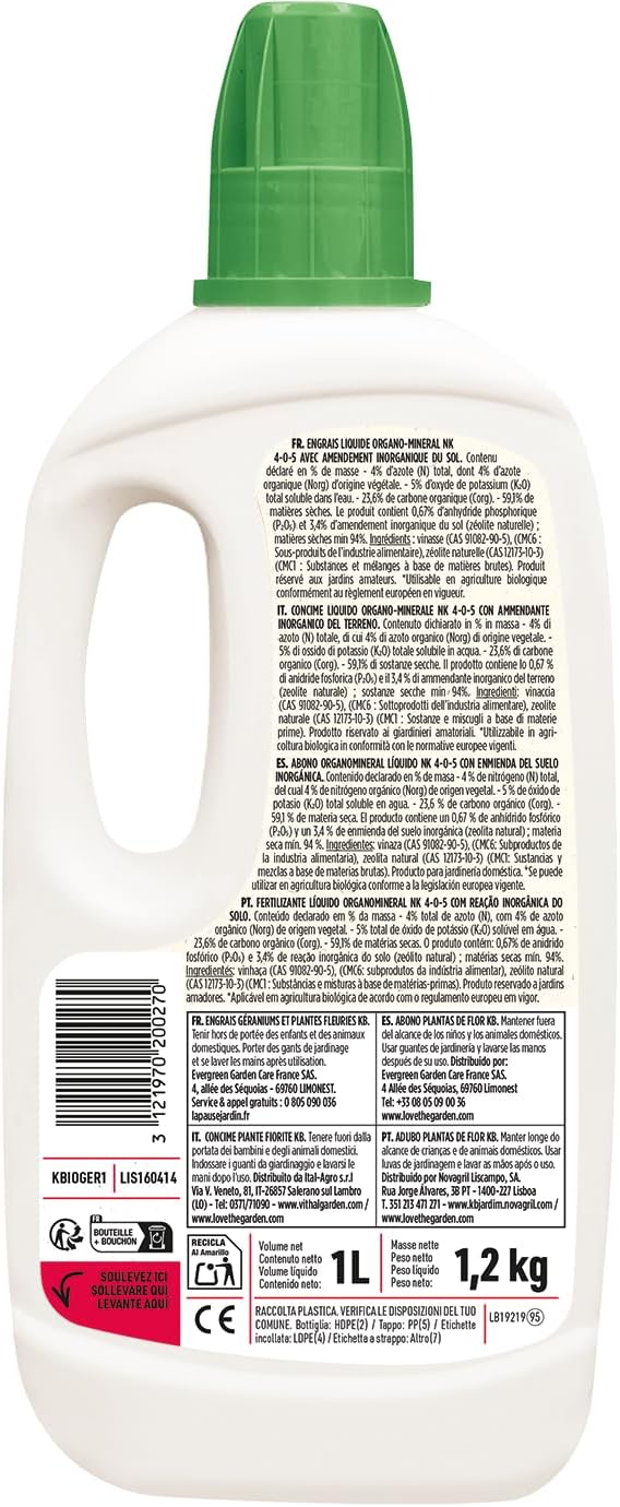 KB Engrais géraniums et Plantes Fleuries 1 L — vue 3