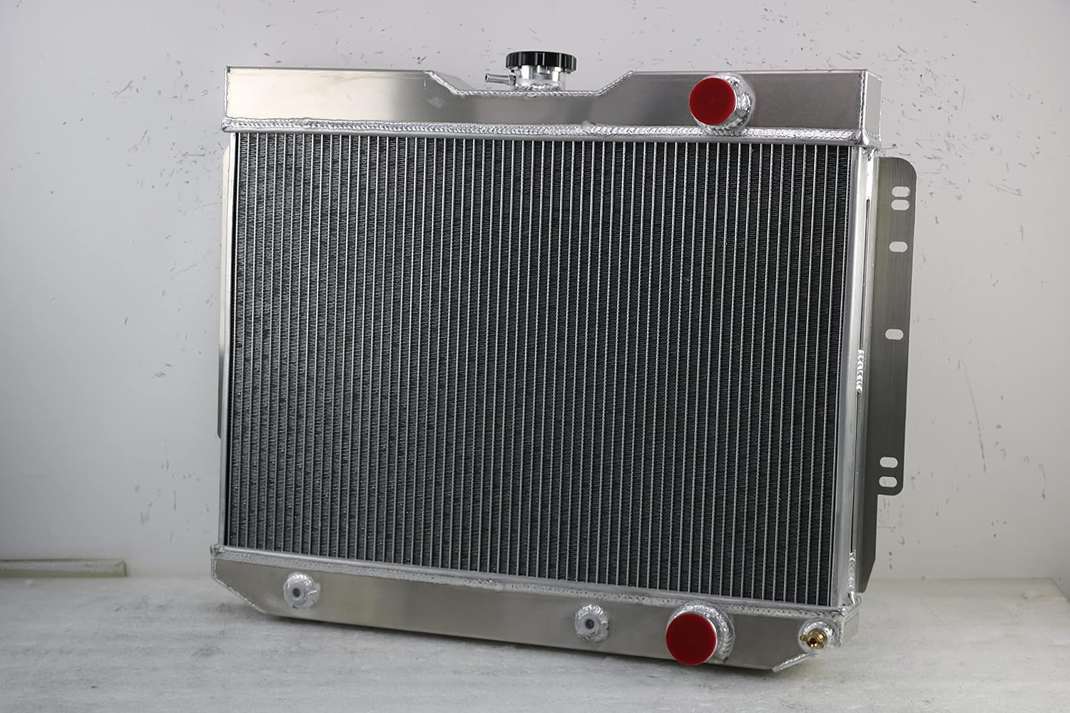 CU281 3 Row Aluminum Radiator for 1959-1965 Chevy Bel Air/Impala/El Camino/Biscayne V8 Radiador Radiators 1960 1961 1962 1963 1964 59 60 61 62 63 64 65