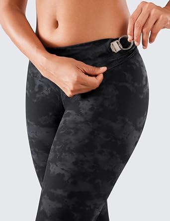 CRZ YOGA Women Naked Feeling Yoga Pants 25 Inches - 7/8 High Waisted Workout Leggings