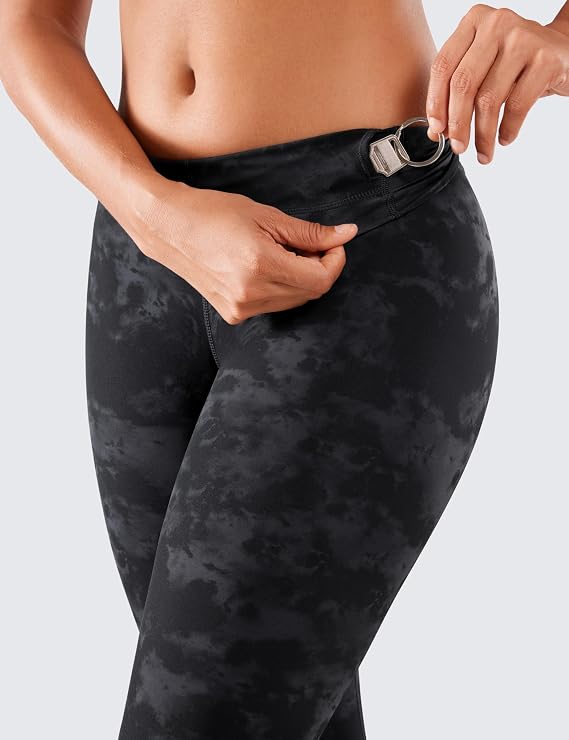 CRZ YOGA Women Naked Feeling Yoga Pants 25 Inches - 7/8 High Waisted Workout Leggings