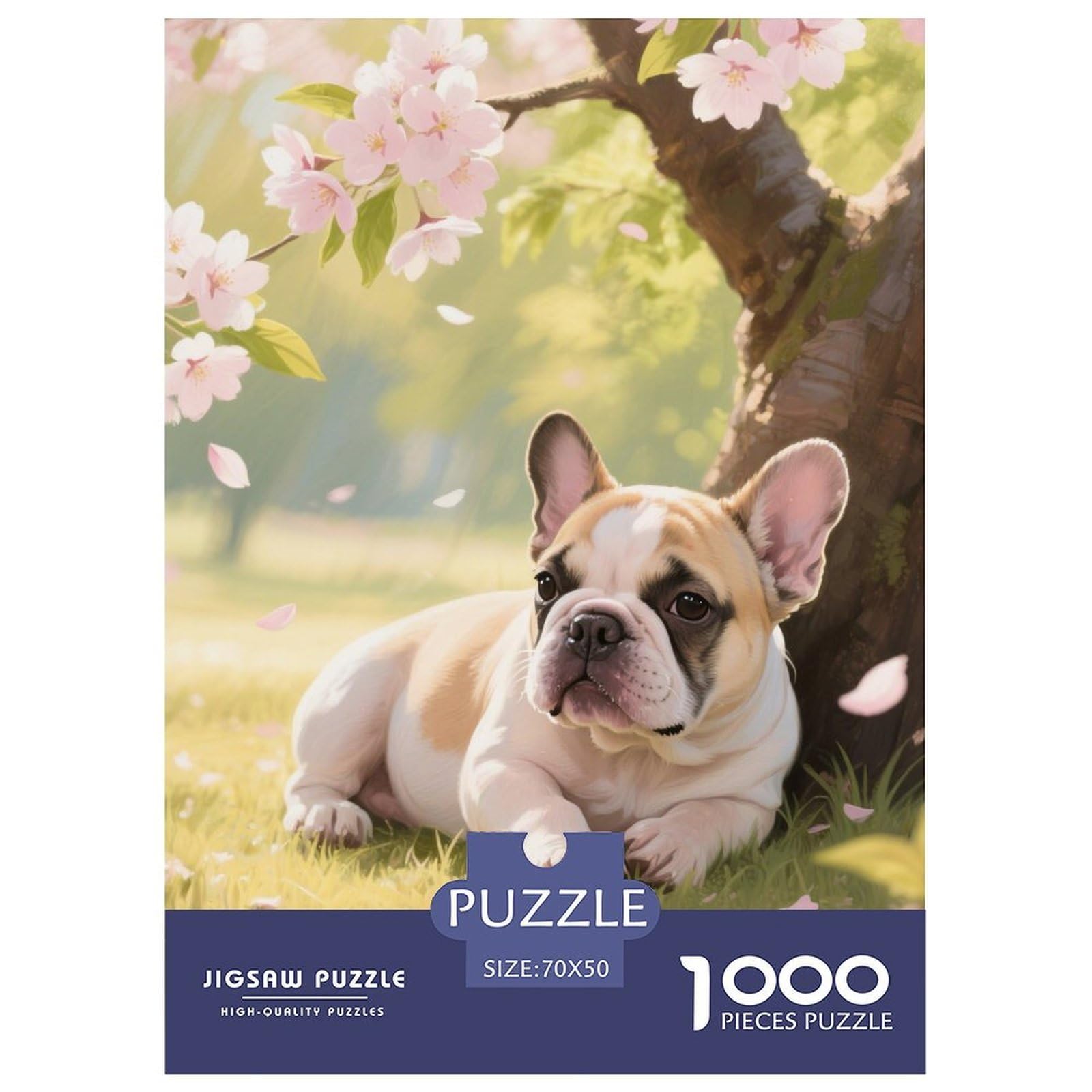 French Bulldog Jigsaw Puzzle Adult And Children ﻿ Educational Games Gifts Fun Activity for Home Birthday Jumbo for Boys And Girls 70x50cm/1000pcs — image 1