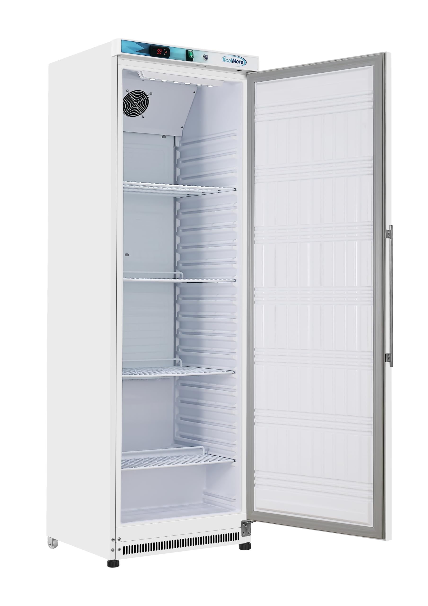 KoolMore KM-RMD12WH 12 Cu. ft. Commercial Reach in Refrigerator in White with Manual Defrost