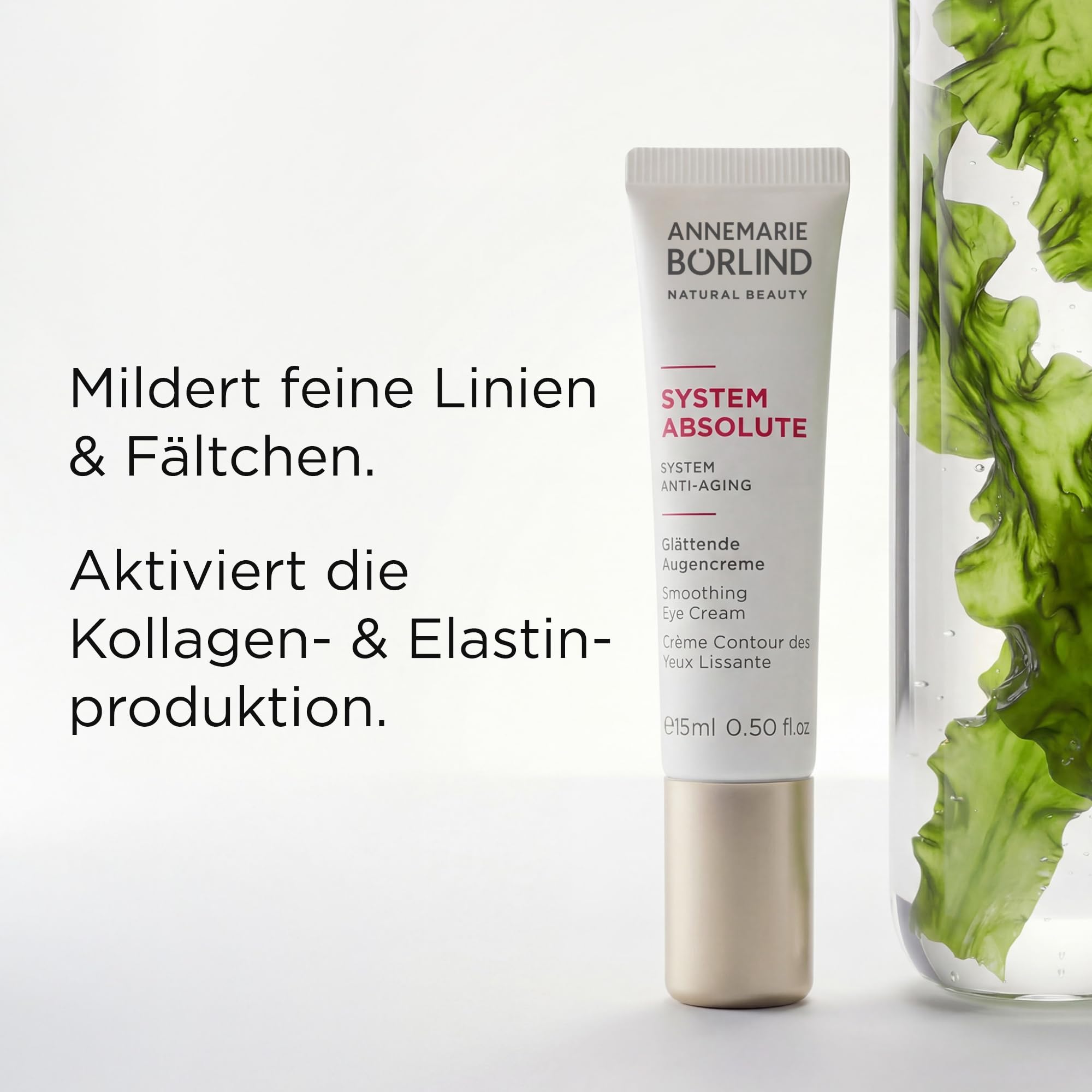 ANNEMARIE BÖRLIND SYSTEM ABSOLUTE Glättende Augencreme 15ml Anti-Aging | Anti-Aging Augenpflege, Aktiviert Kollagenproduktion, Straffende Augencreme, Feuchtigkeitspflege gegen Falten, Glättend